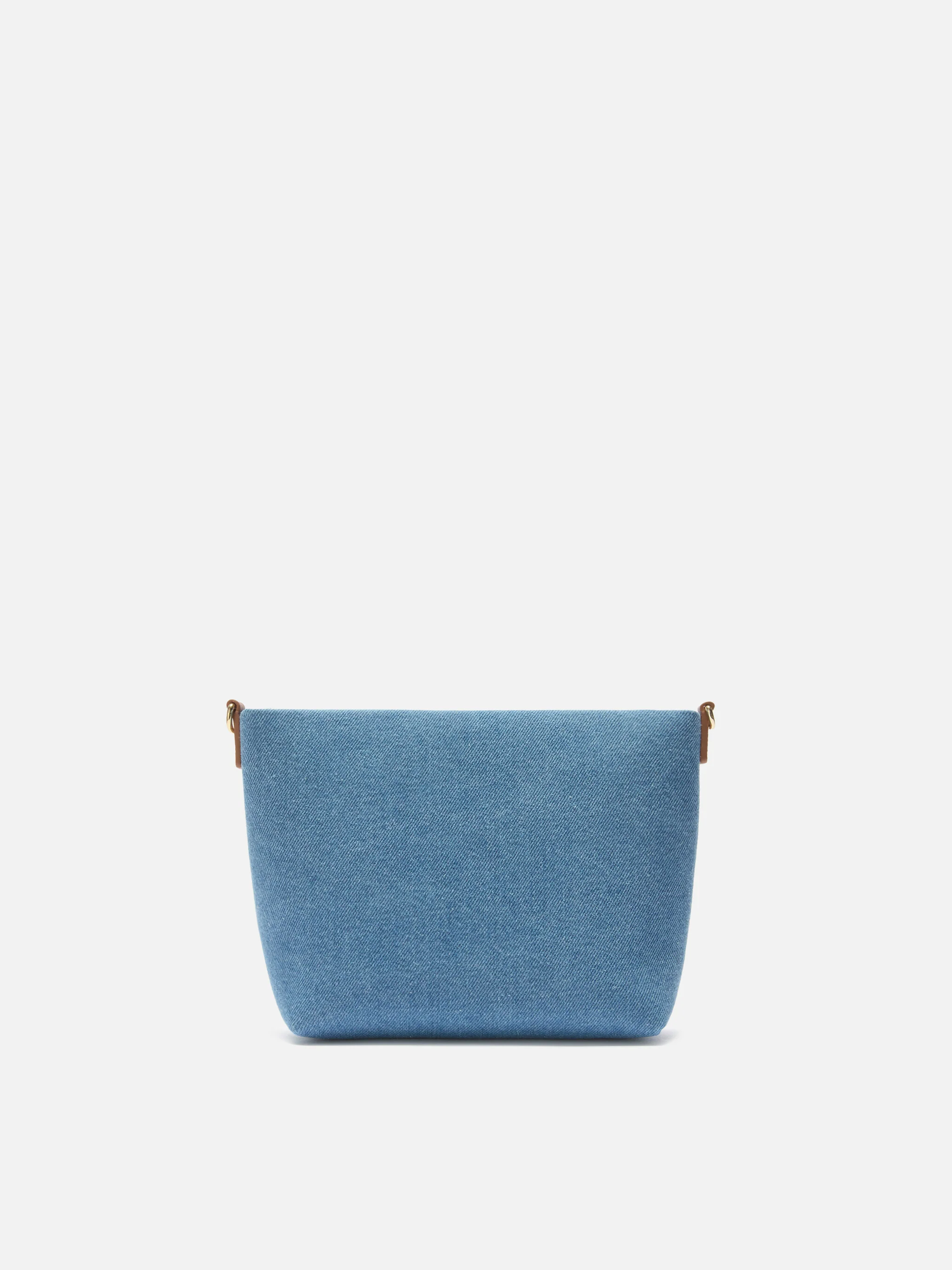 Aline bag in denim with leather details - Image 4