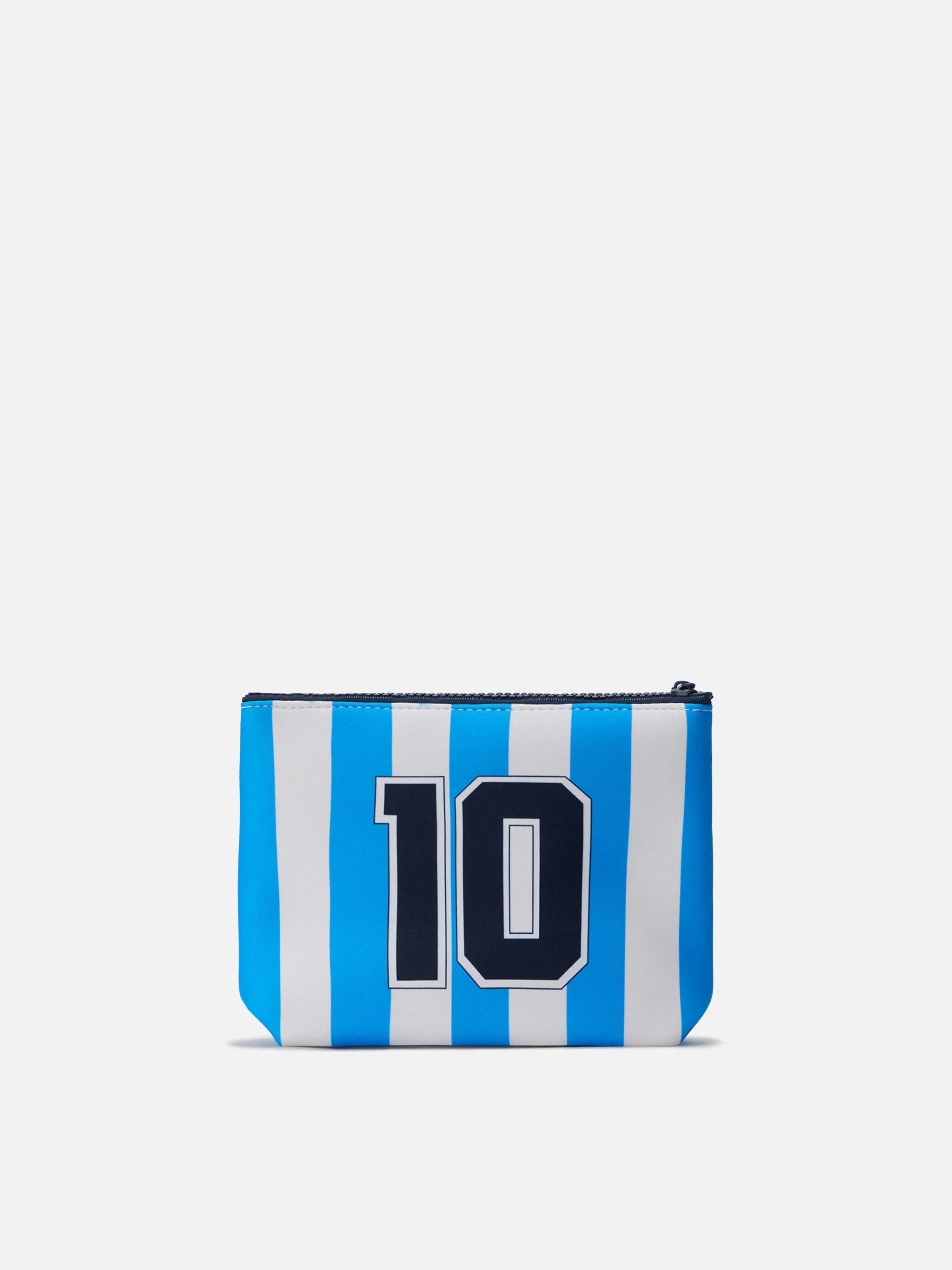 Aline scuba pouch in white and light blue with Napoli crest | Special Edition - Image 3