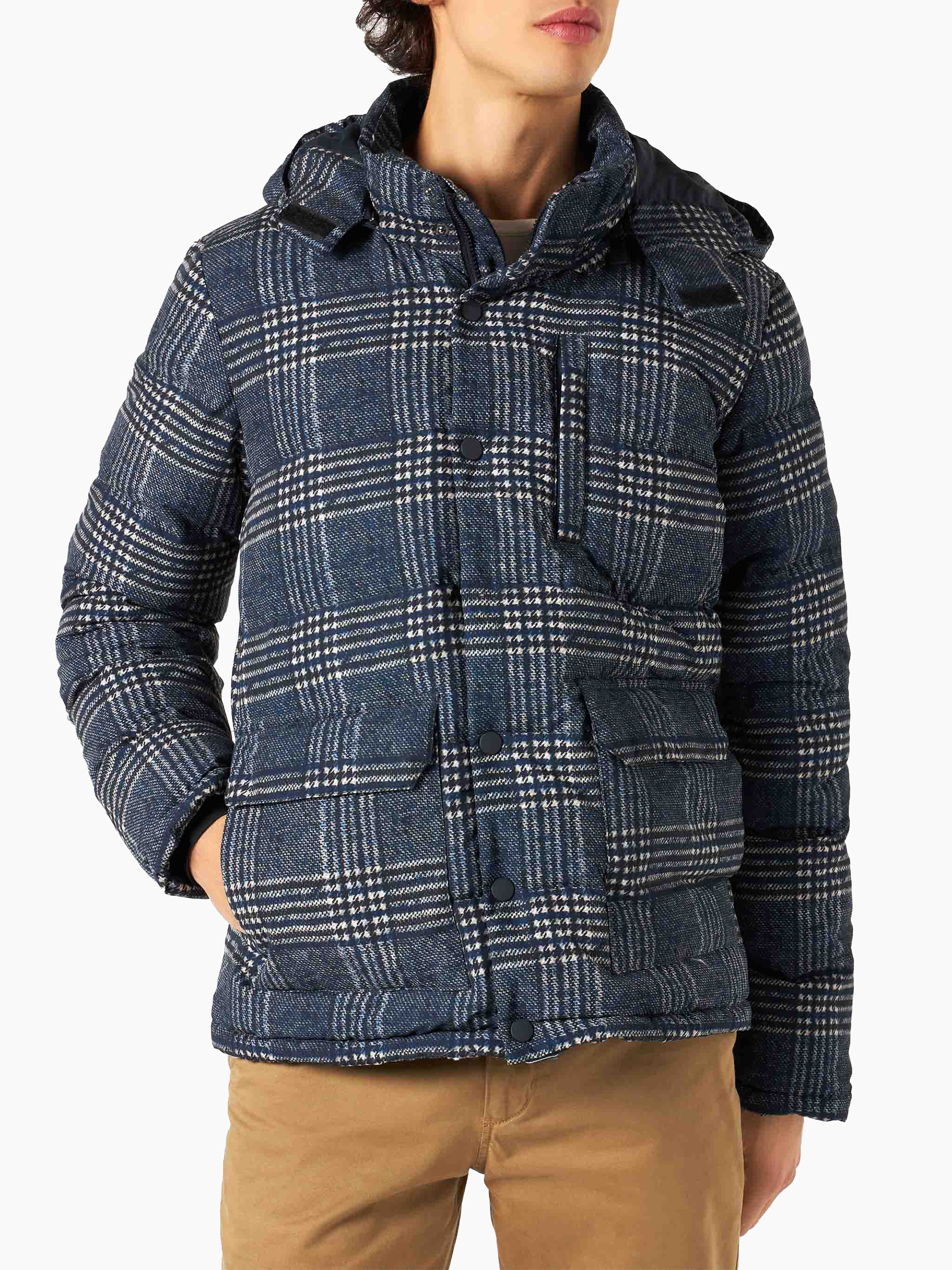 Baxter padded jacket in Prince of Wales