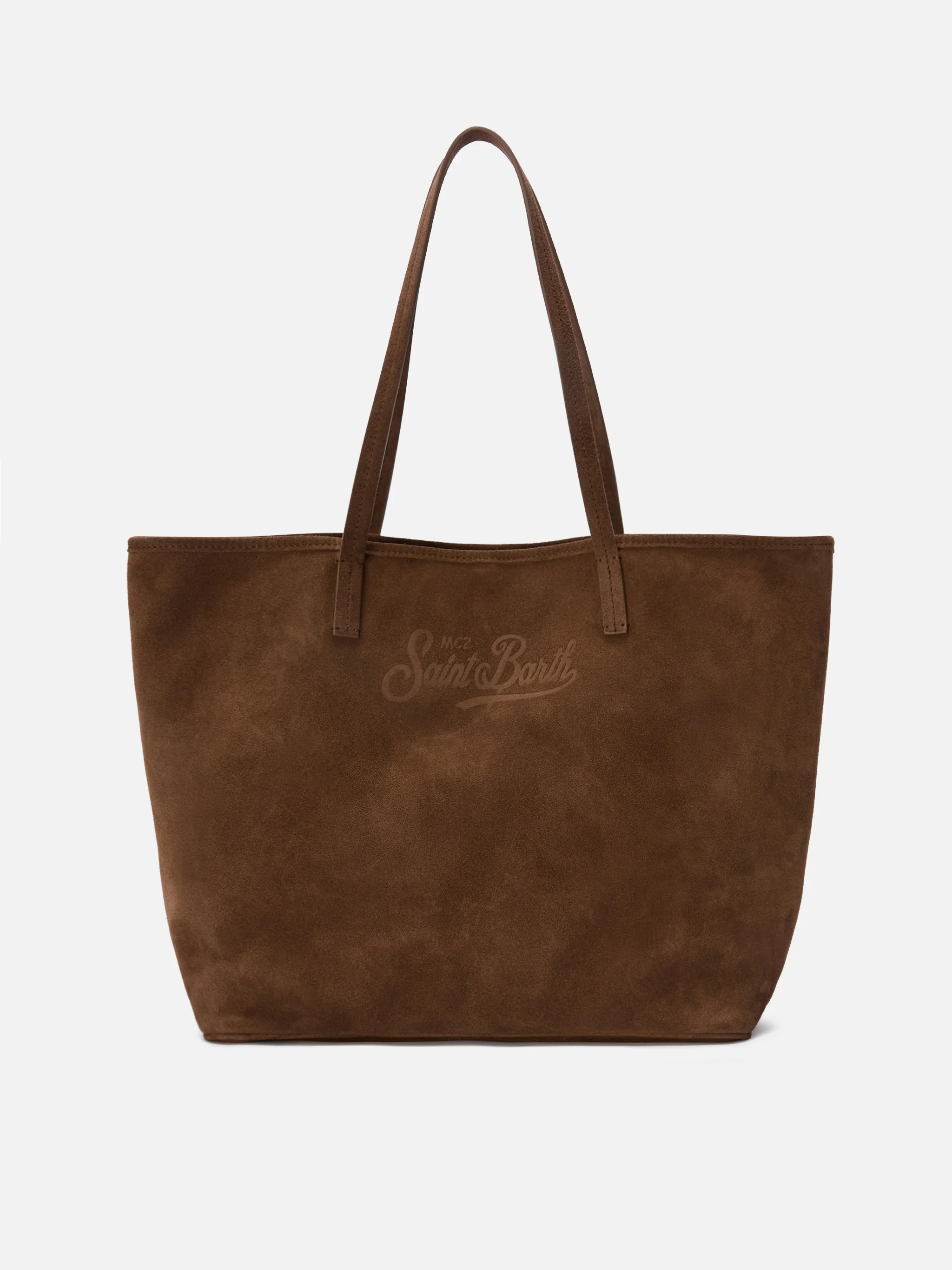 Brown suede City regular bag