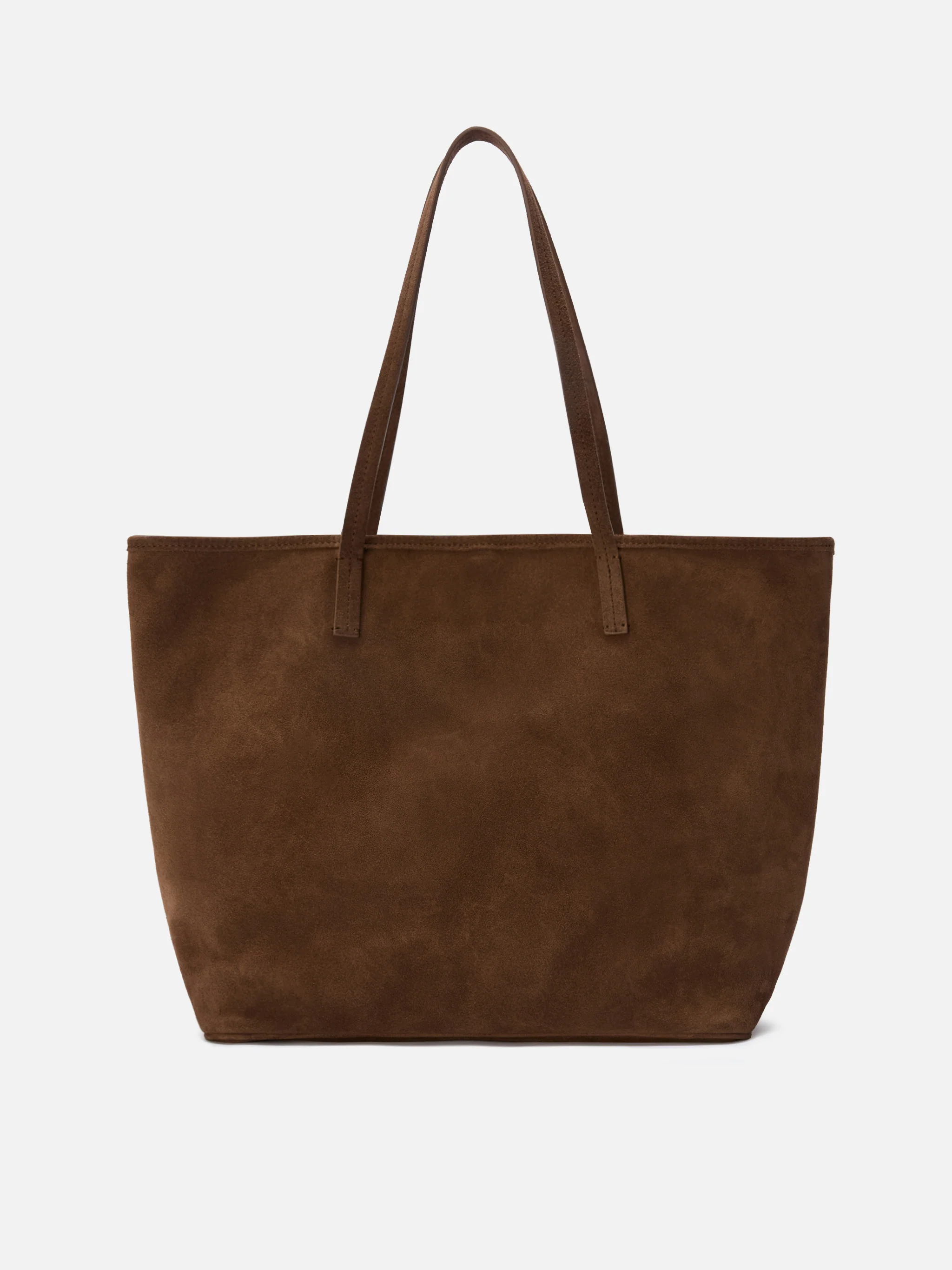 Brown suede City regular bag - Image 4