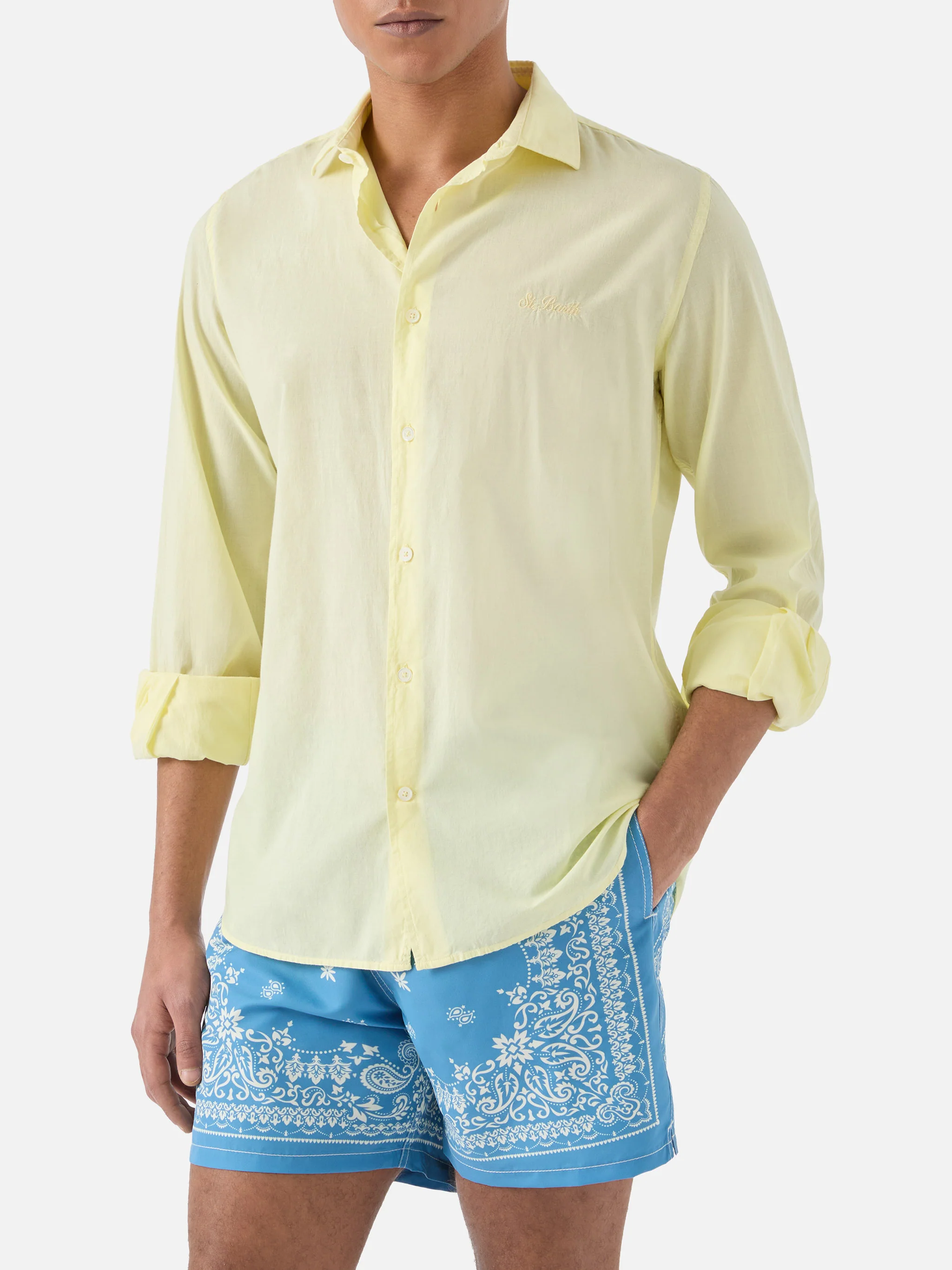 Butter Chemise Ice shirt in pure cotton voile