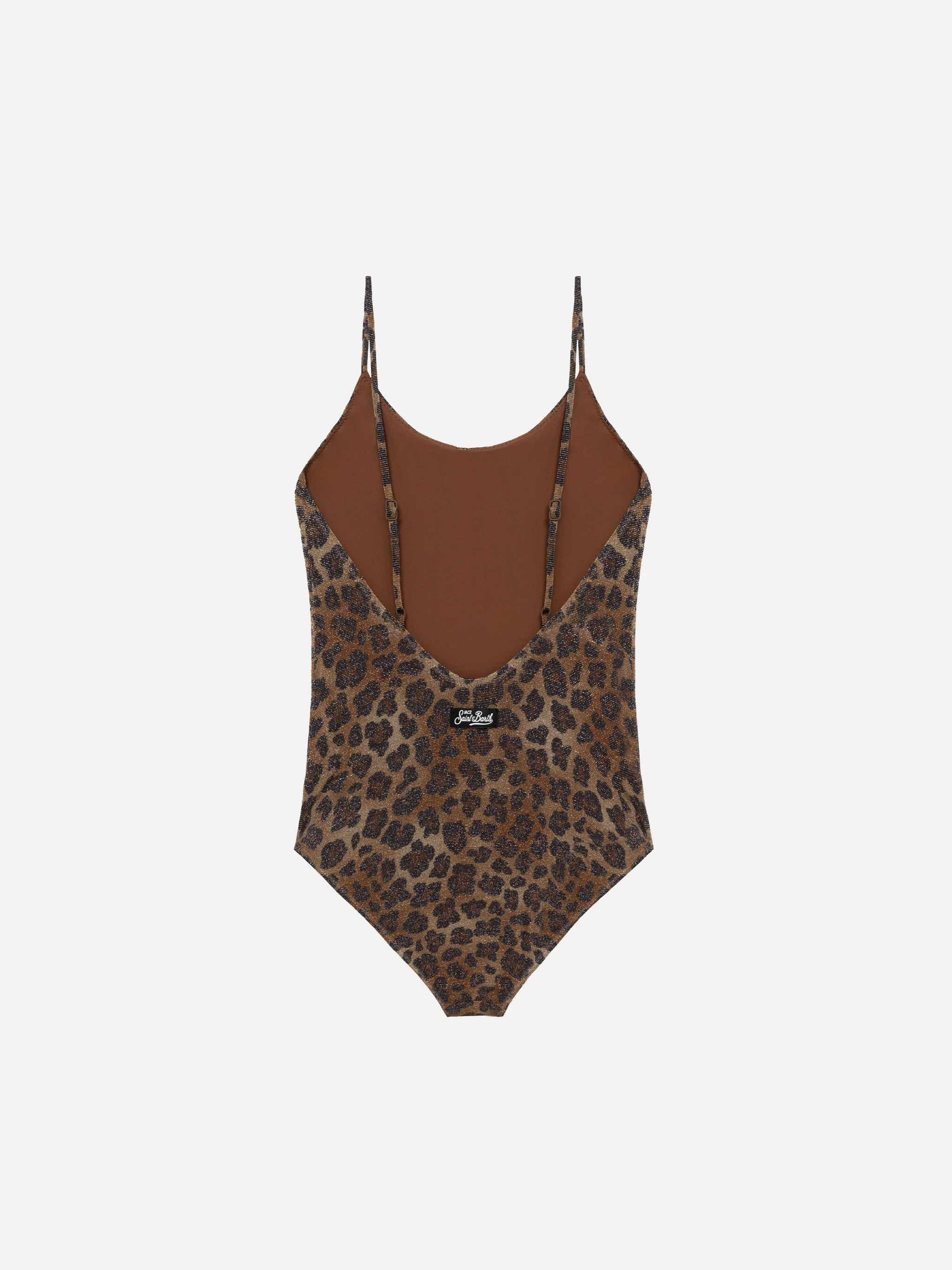 Cecille Jr one-piece lurex swimsuit with animalier print - Image 2