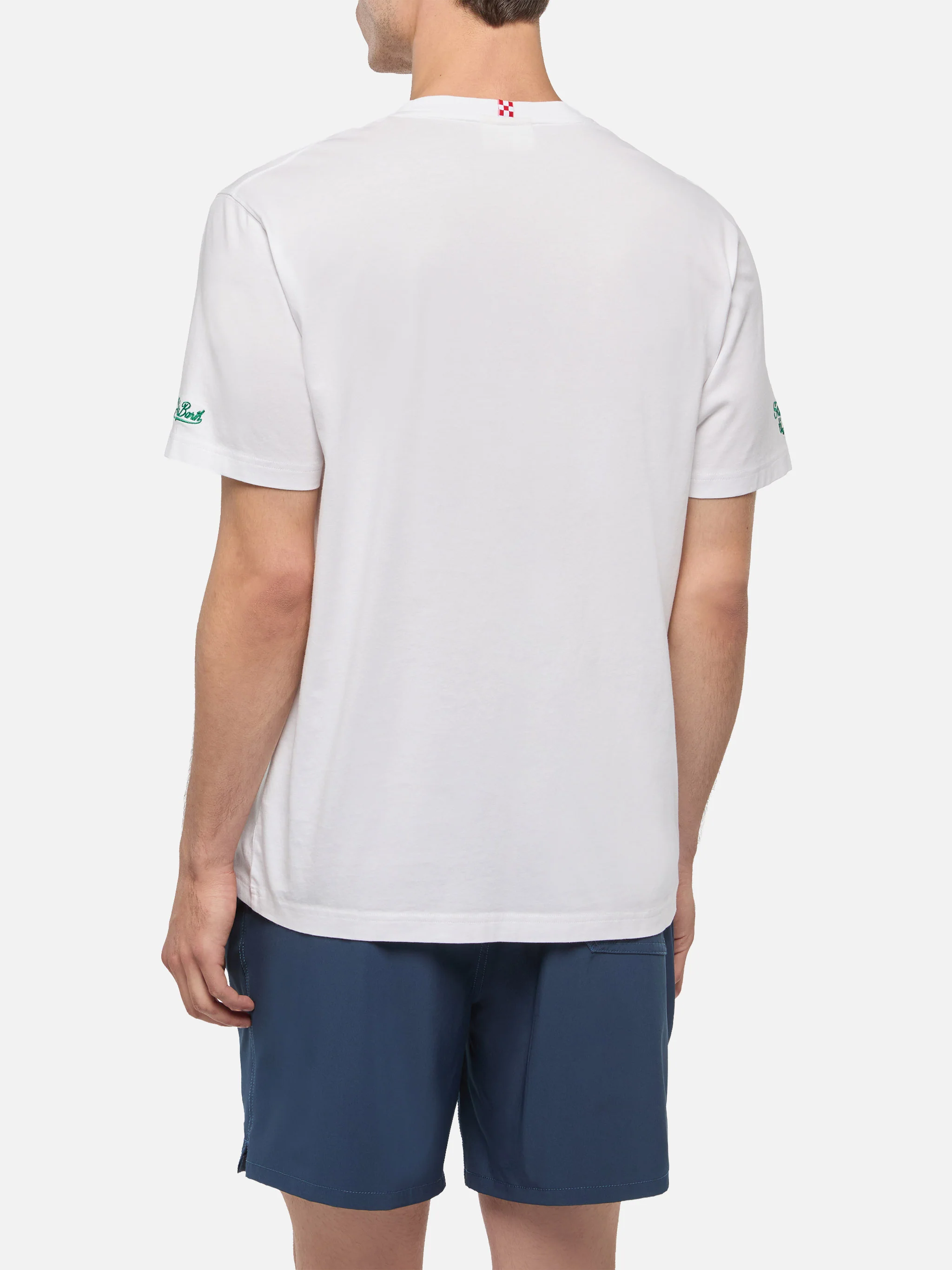 Classic fit cotton jersey t-shirt Portofino with Se ti piglio ti tronco! embroidery |SAPORE DI MARE SPECIAL EDITION - Image 3