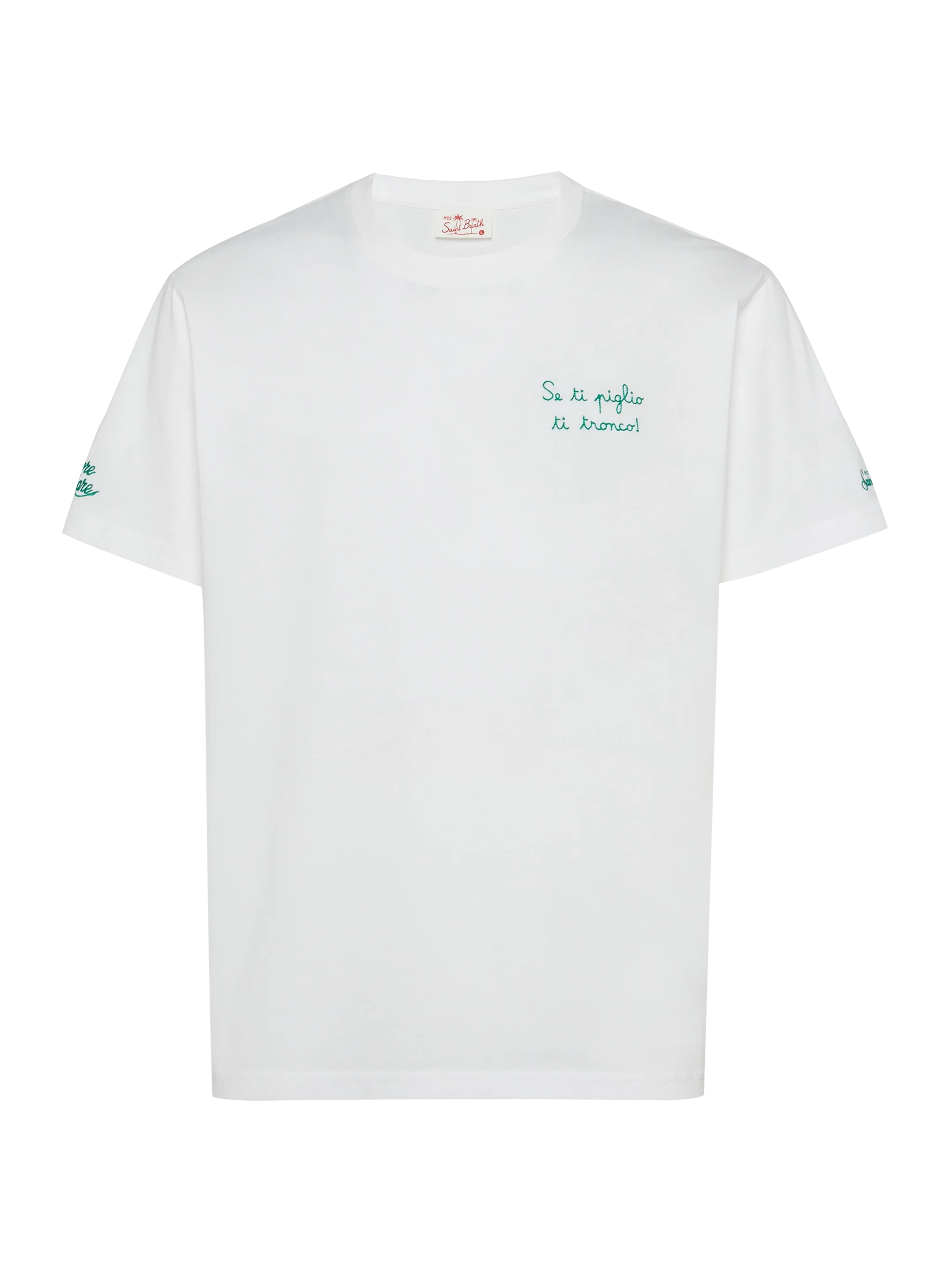 Classic fit cotton jersey t-shirt Portofino with Se ti piglio ti tronco! embroidery |SAPORE DI MARE SPECIAL EDITION - Image 4