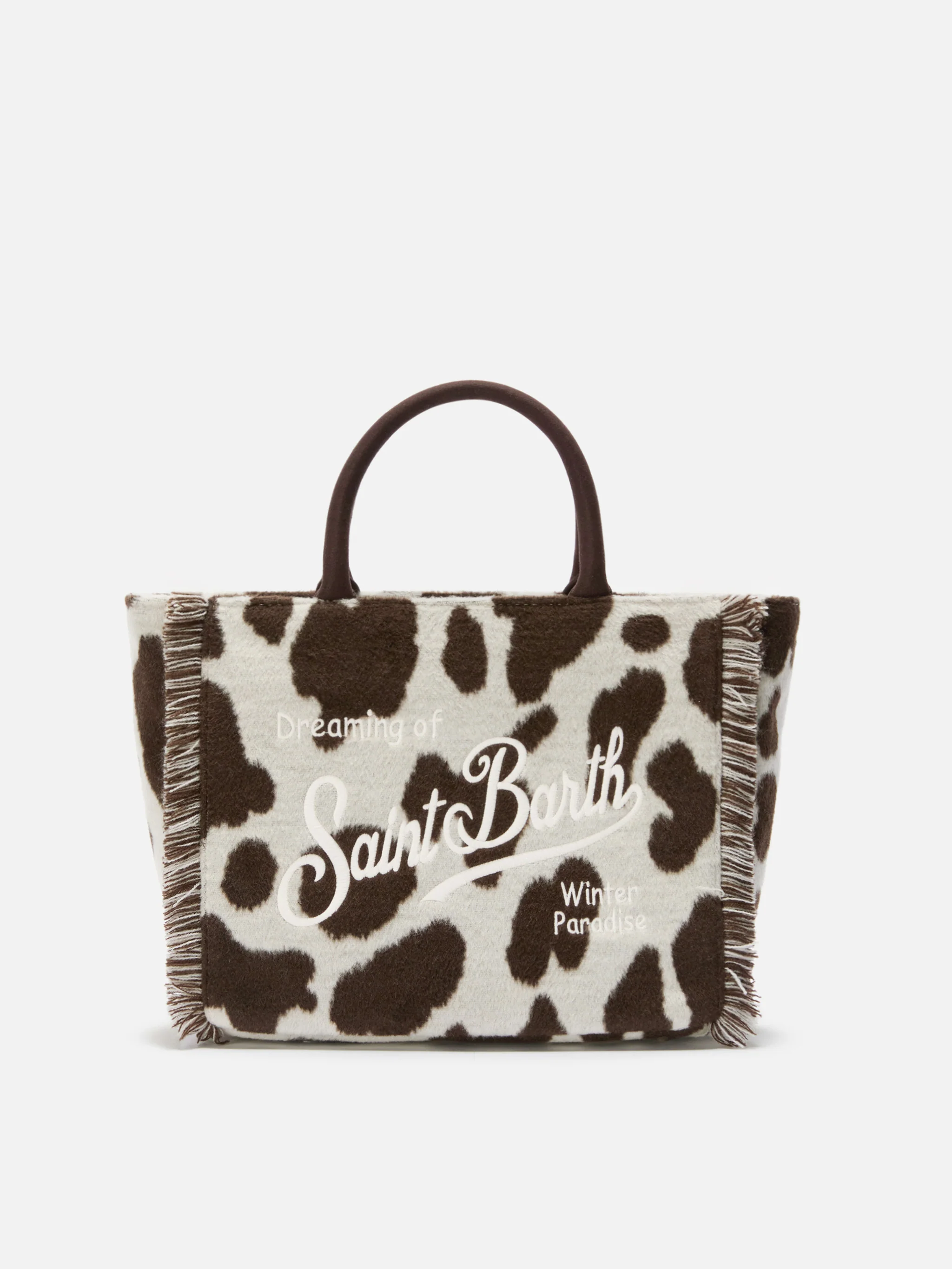 Colette Felt cow print bag
