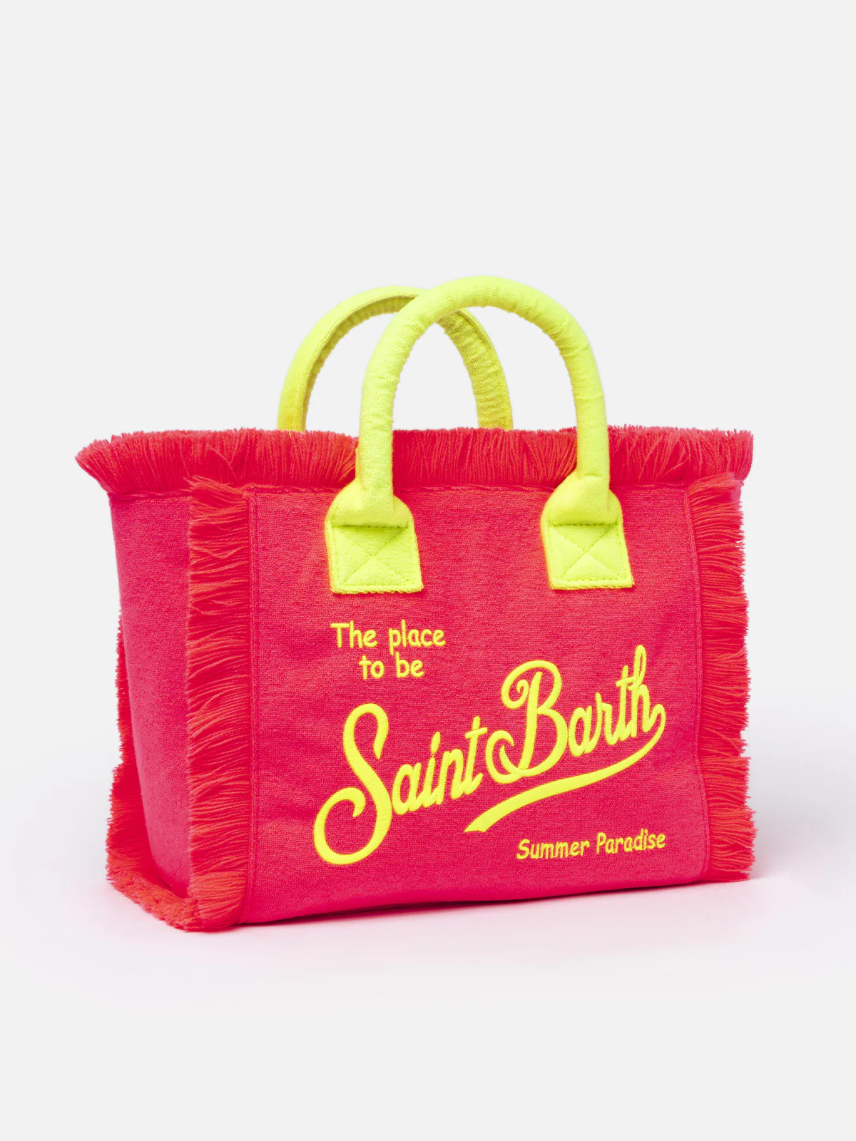 Colette fuchsia terry handbag with Saint Barth logo - Image 5