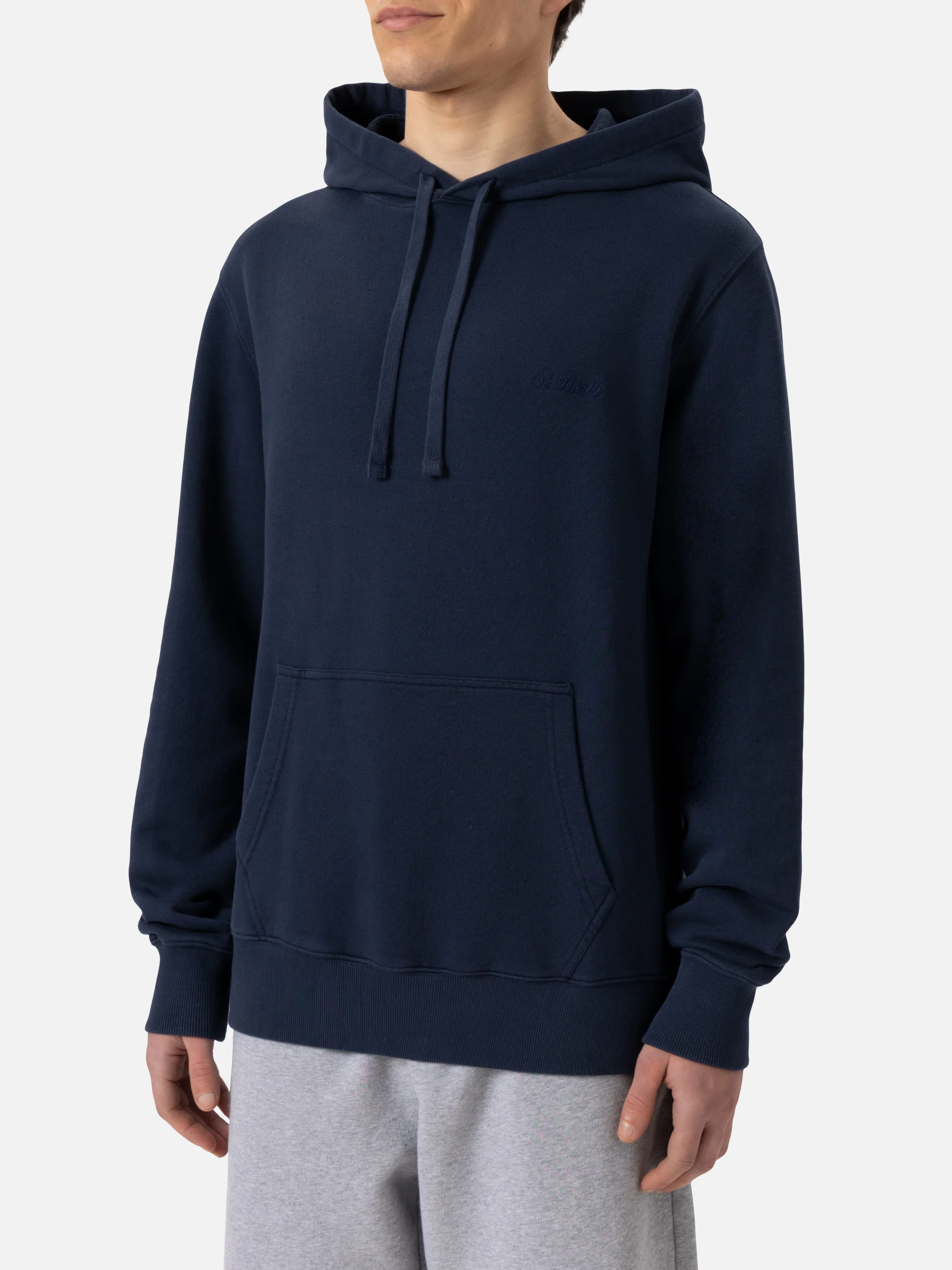 Manhattan hooded sweatshirt with logo embroidery