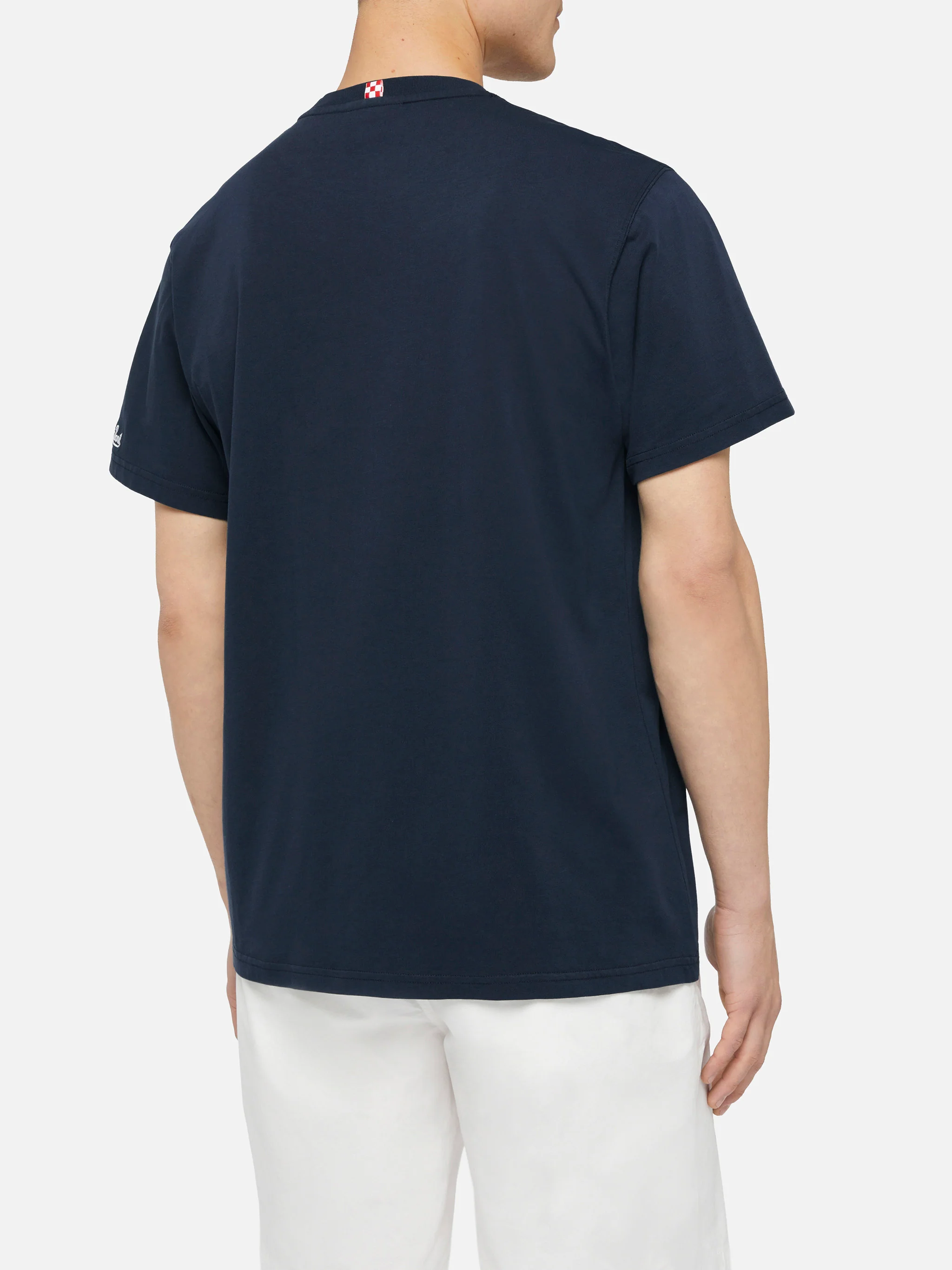 Cotton t-shirt Austin with embroidery and watch print - Image 3