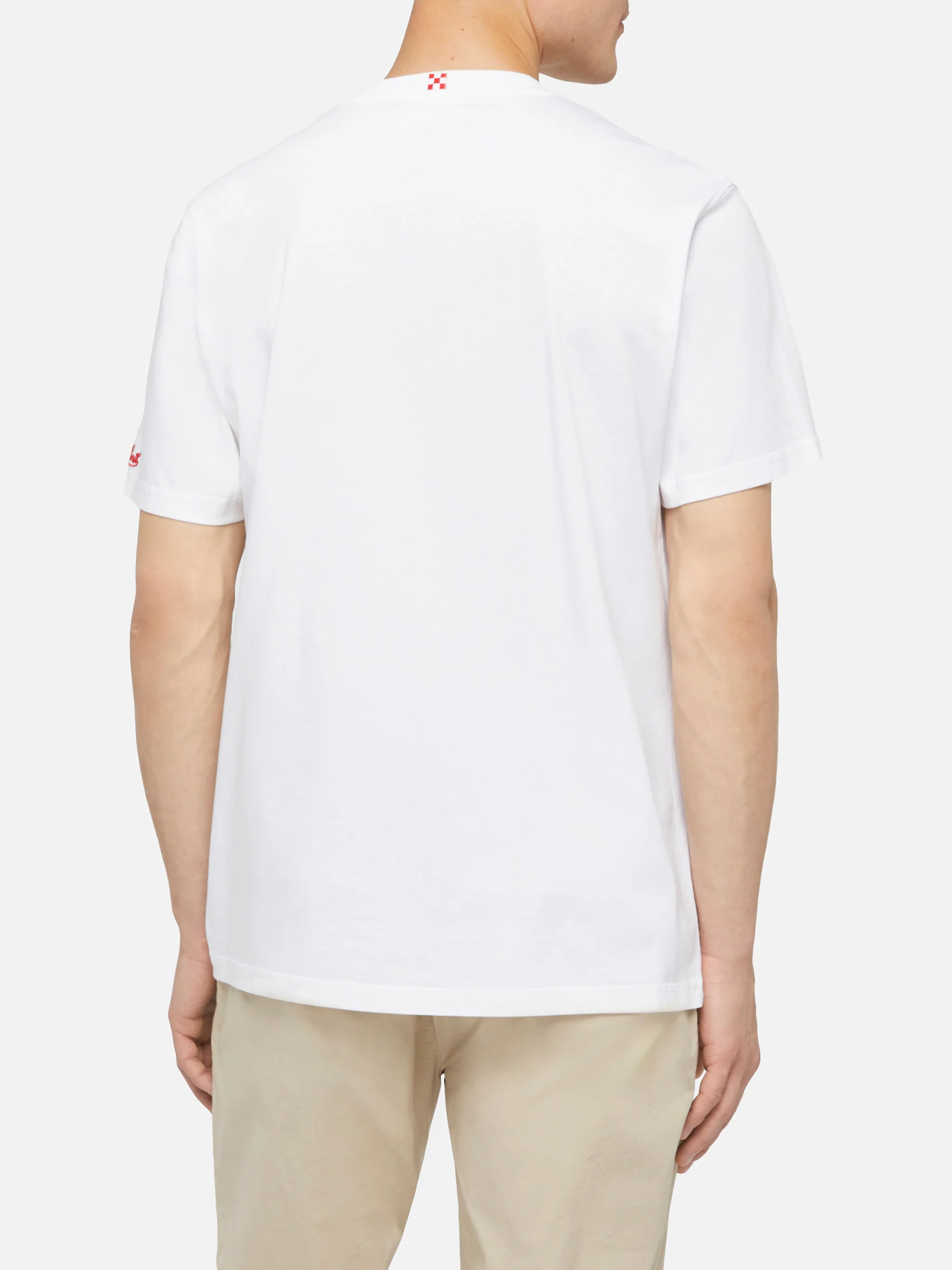 Cotton t-shirt Austin with embroidery and watch print - Image 3