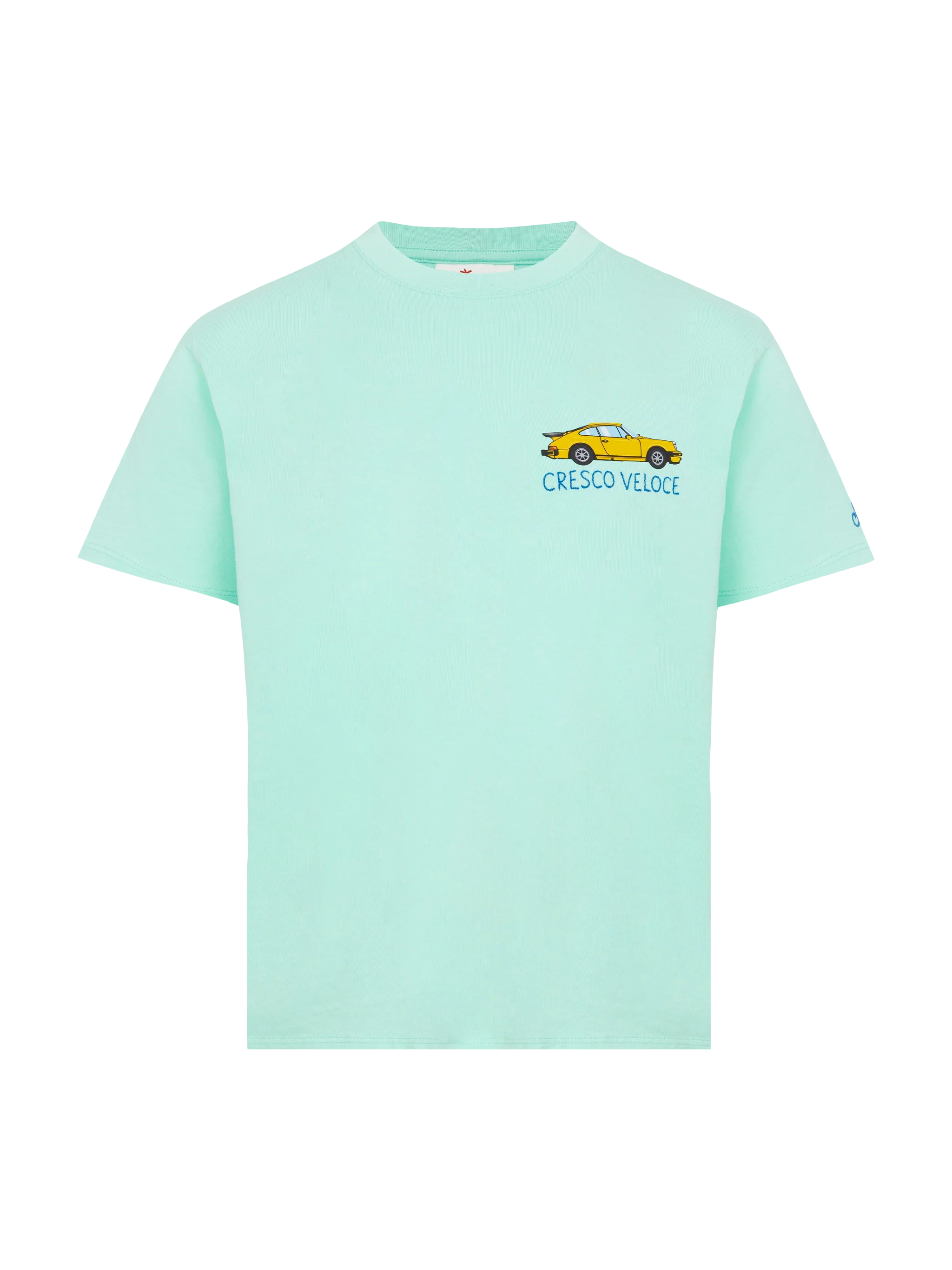 Cotton t-shirt with Cresco veloce embroidery