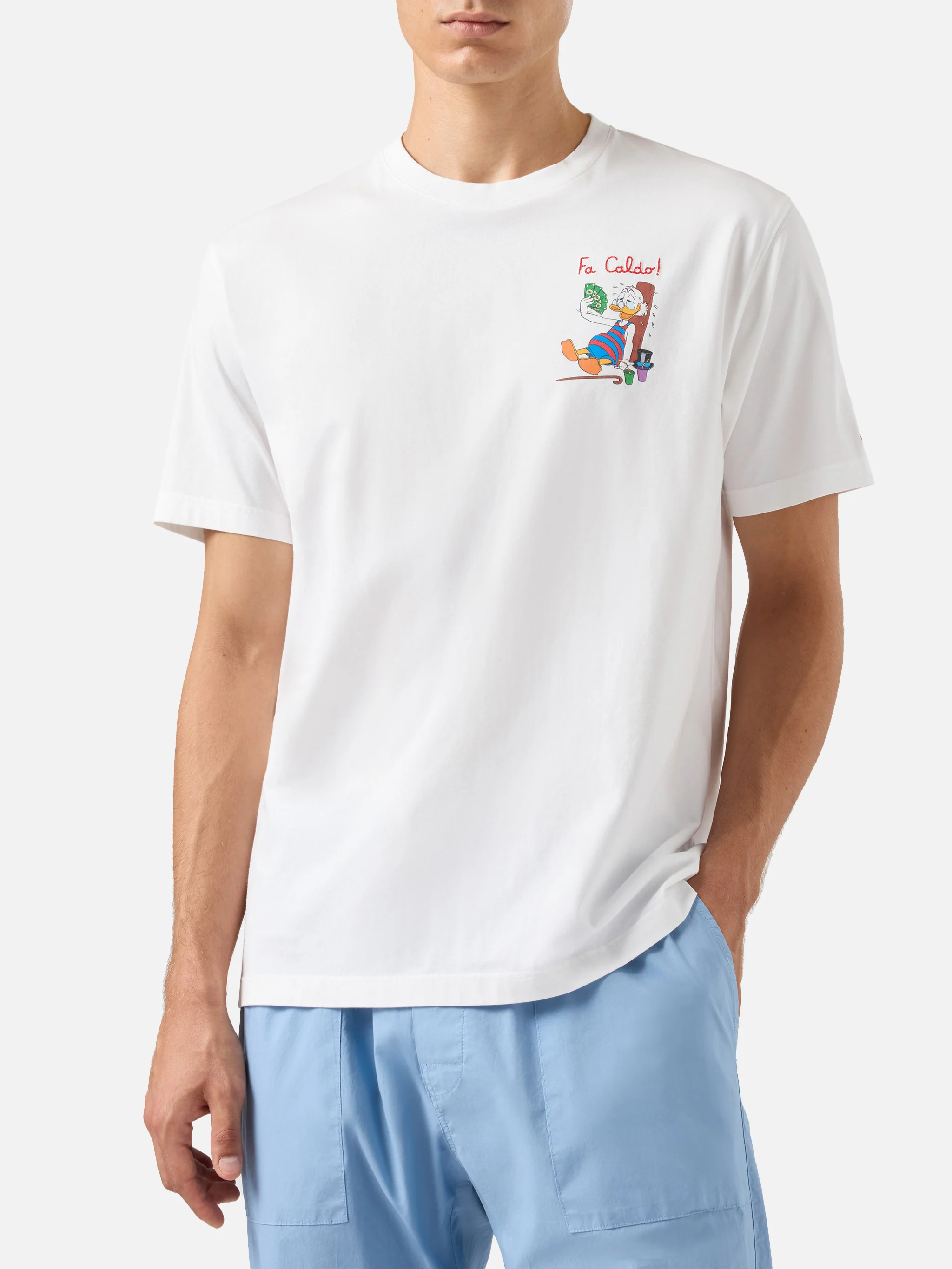 T-shirt with Scrooge print and Fa caldo embroidery | Special Edition - Image 2