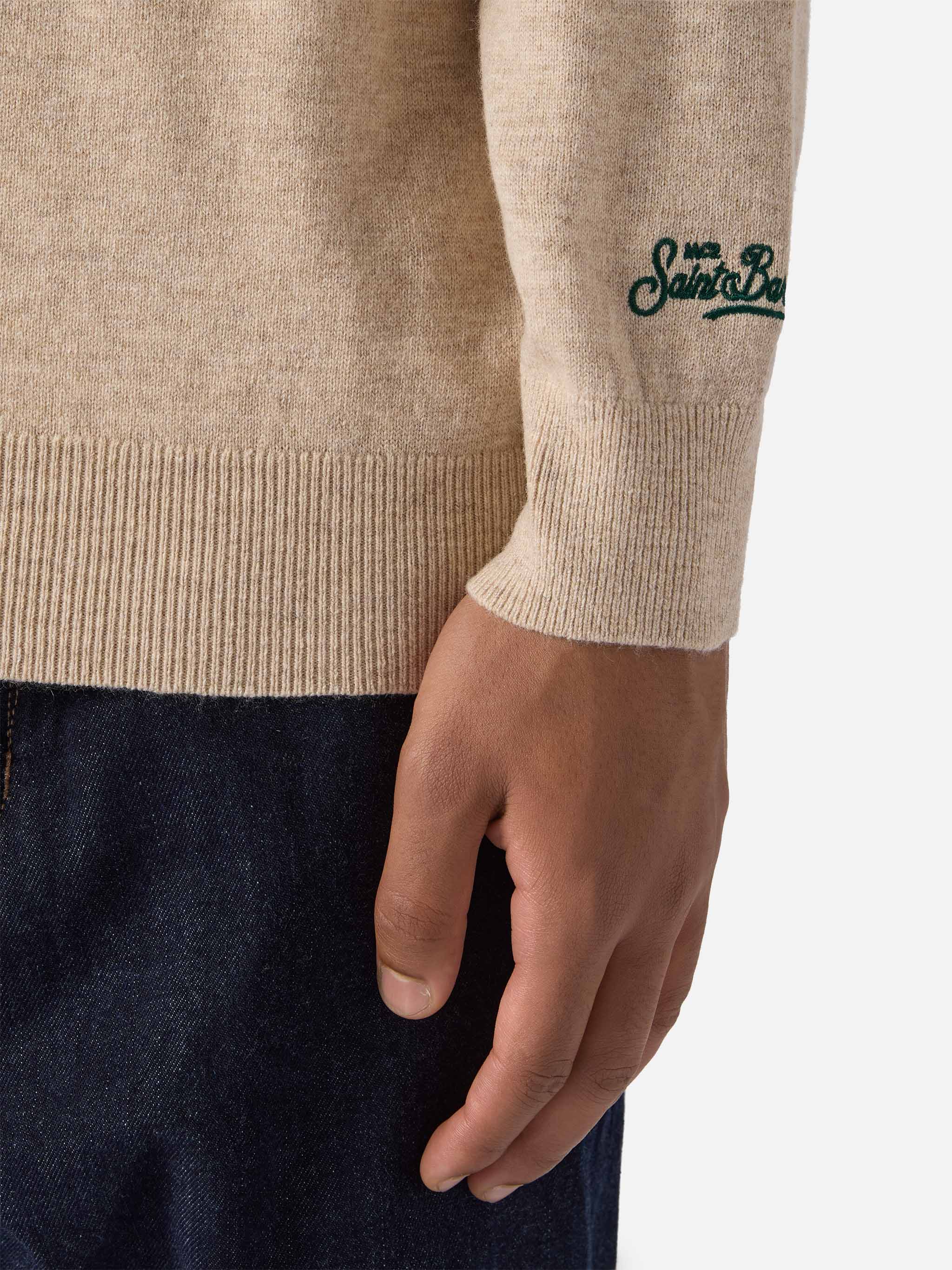 Crewneck sweater Heron Light with Time has no price clock embroidery - Image 3