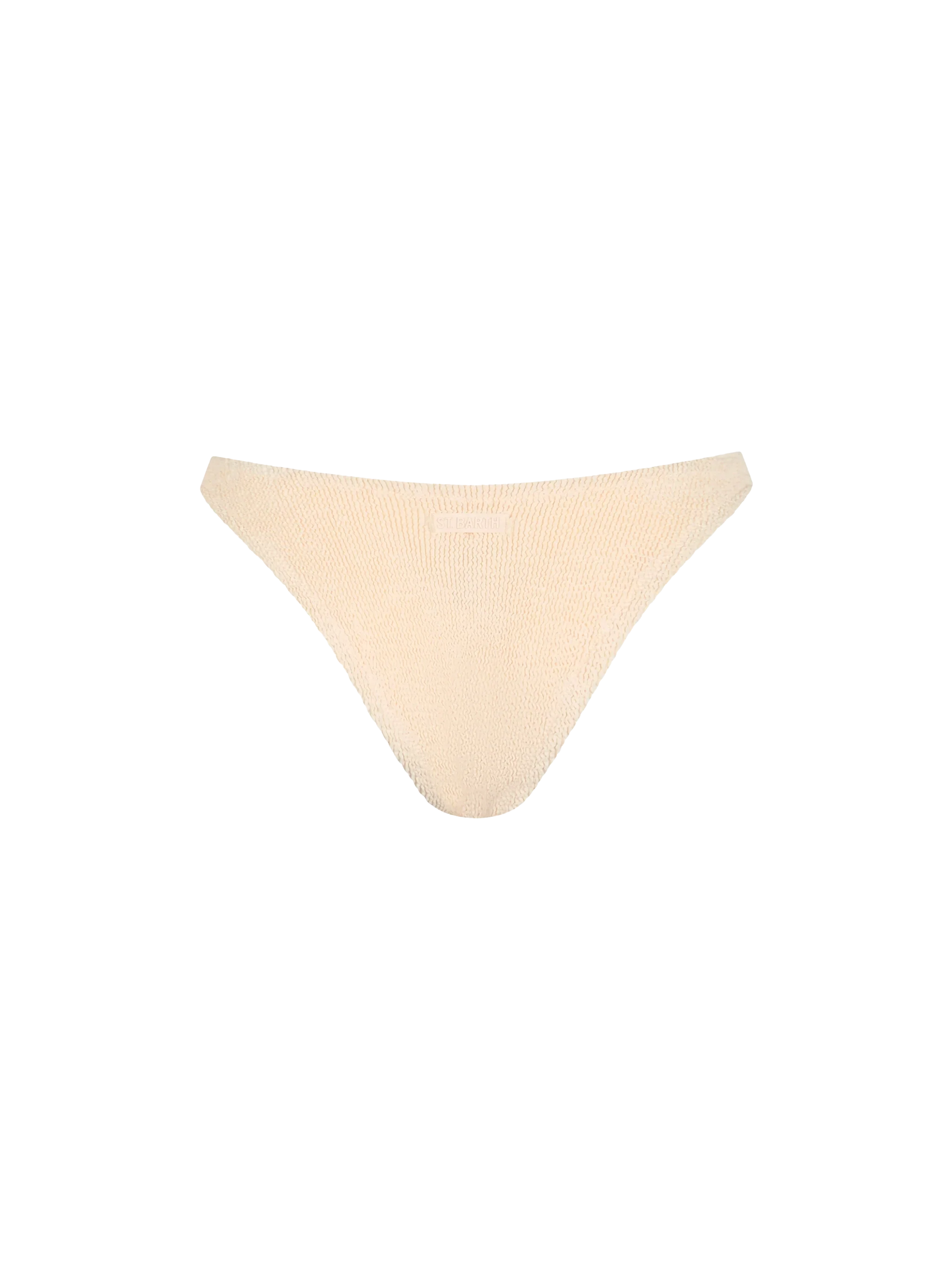 Elise classic beige crinkle swim briefs - Image 2