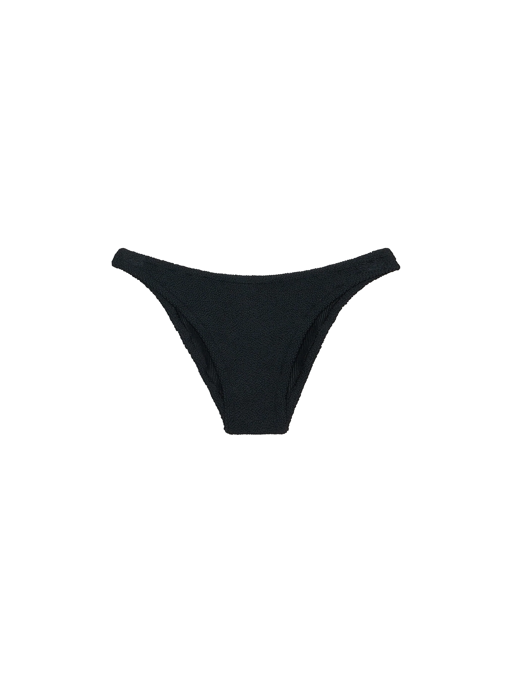 Elise classic black crinkle swim briefs