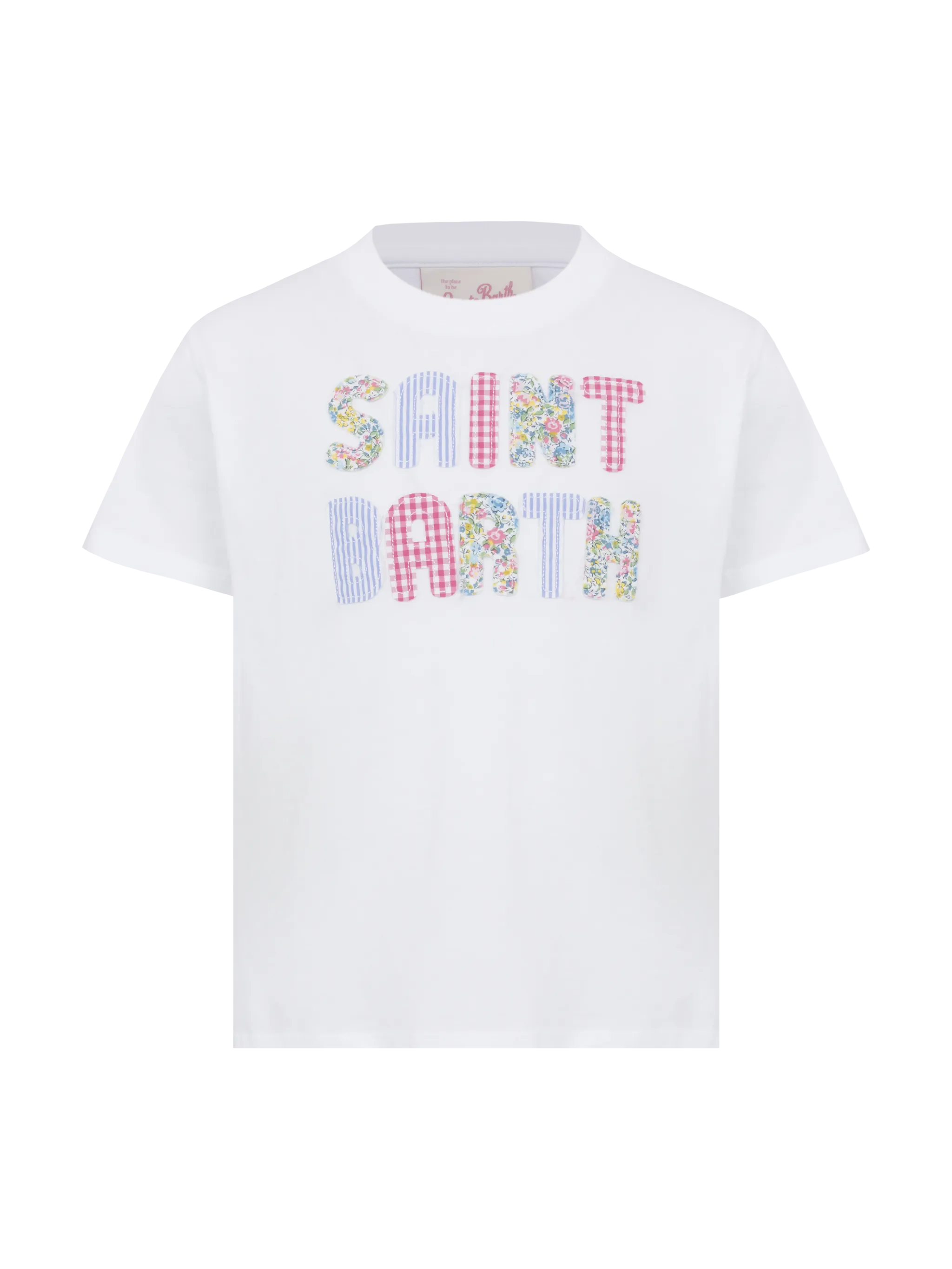 Elly cotton jersey crewneck t-shirt with Saint Barth patch