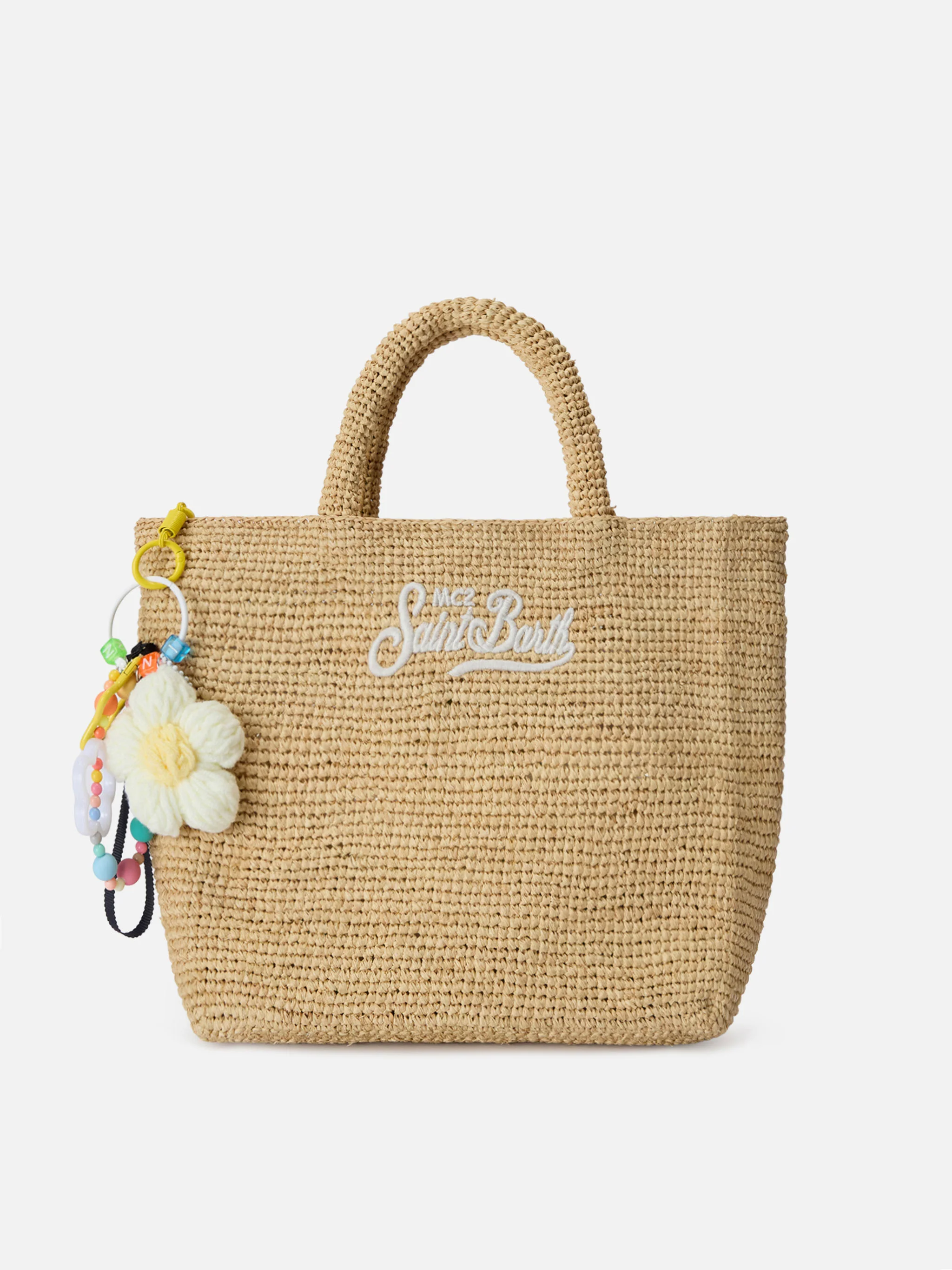 Funny bag Charm with crochet padded daisy - Image 2