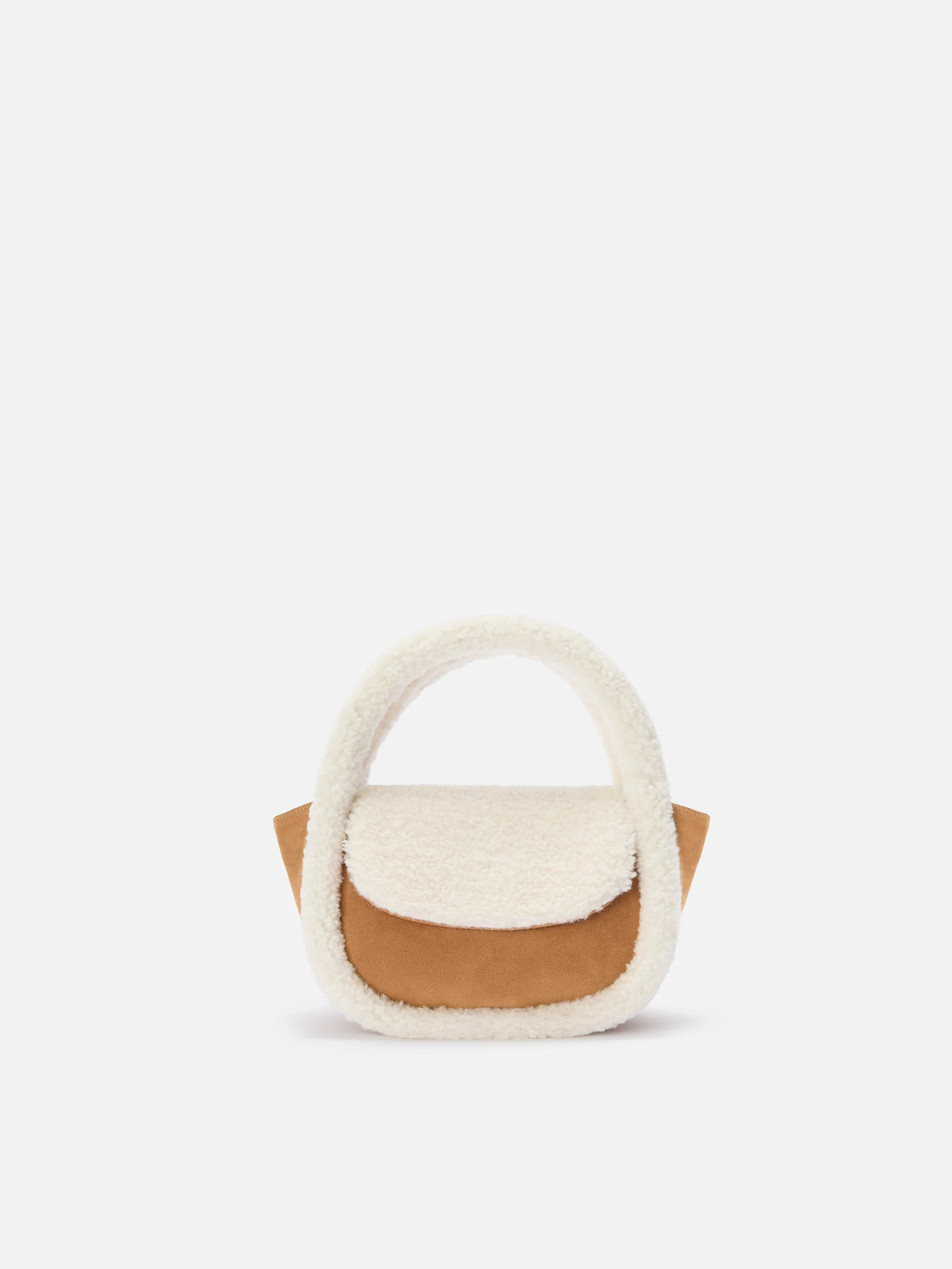 Gilda Mutton suede beige bag