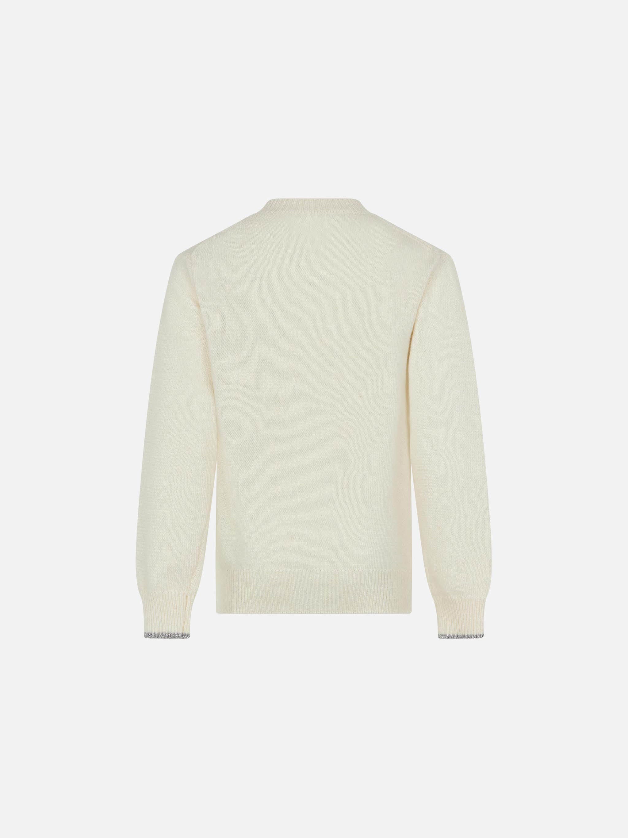 Girl crewneck sweater with All I need is snow lettering - Image 2