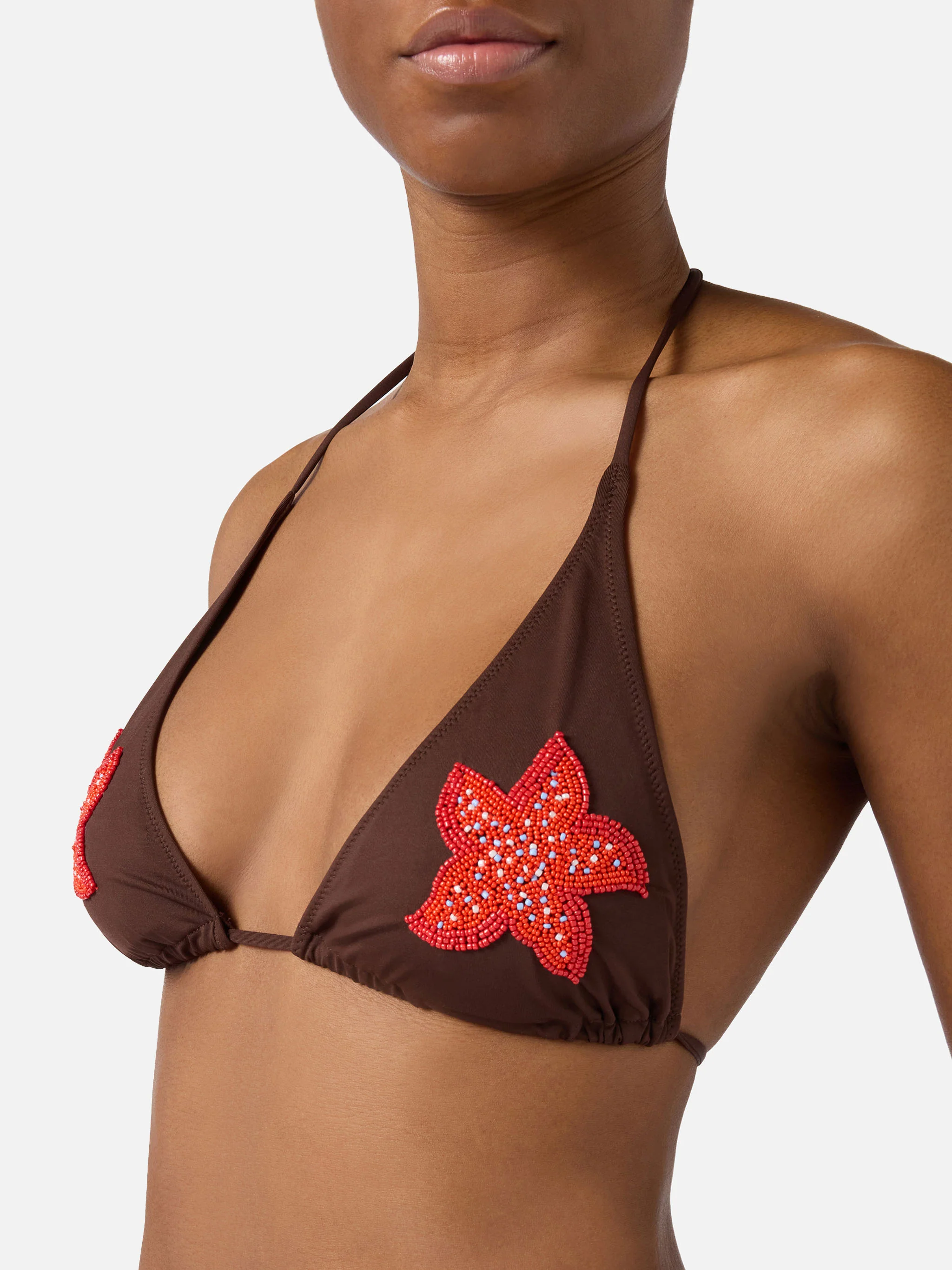 Guiana Maia brown bikini with beaded starfish - Image 3
