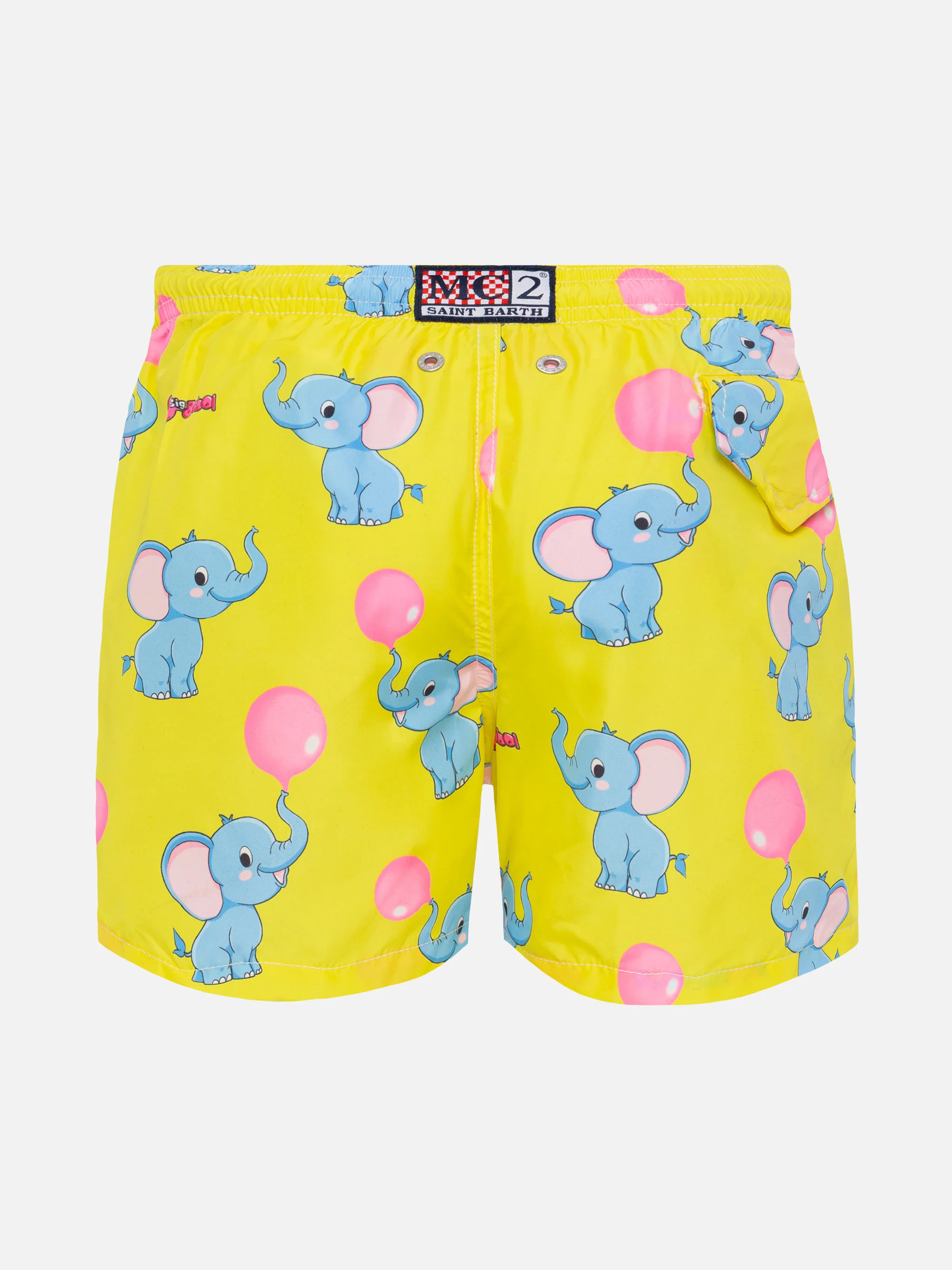Jean Lighting lightweight fabric swim shorts with Big Babol elephant print | BIG BABOL SPECIAL EDITION - Image 2