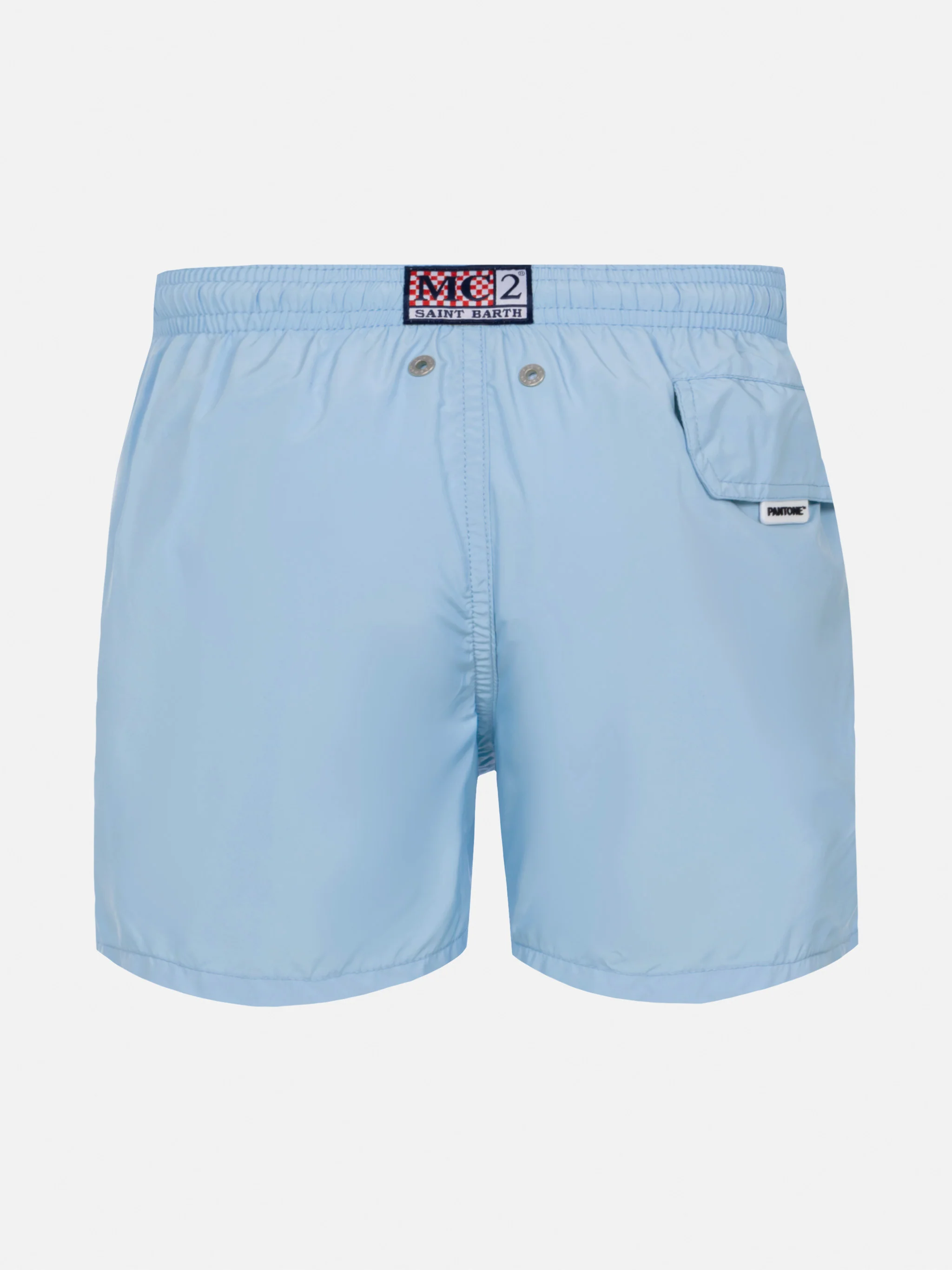 Jean Lighting Pantone lightweight sky blue swim shorts  | PANTONE® SPECIAL EDITION - Image 2