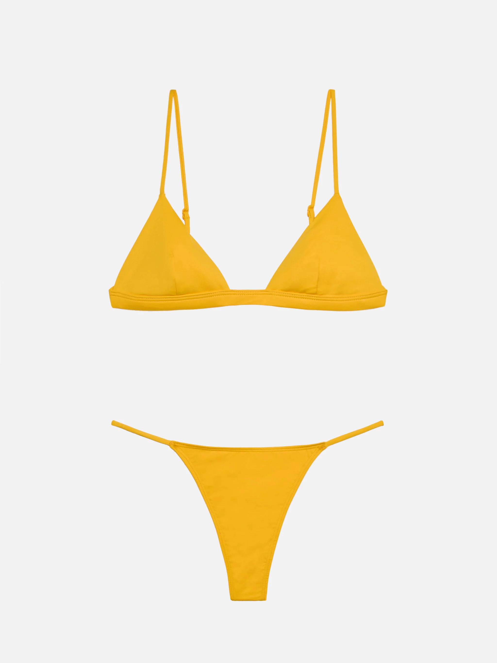 Rylie Jodene triangle bikini in yellow