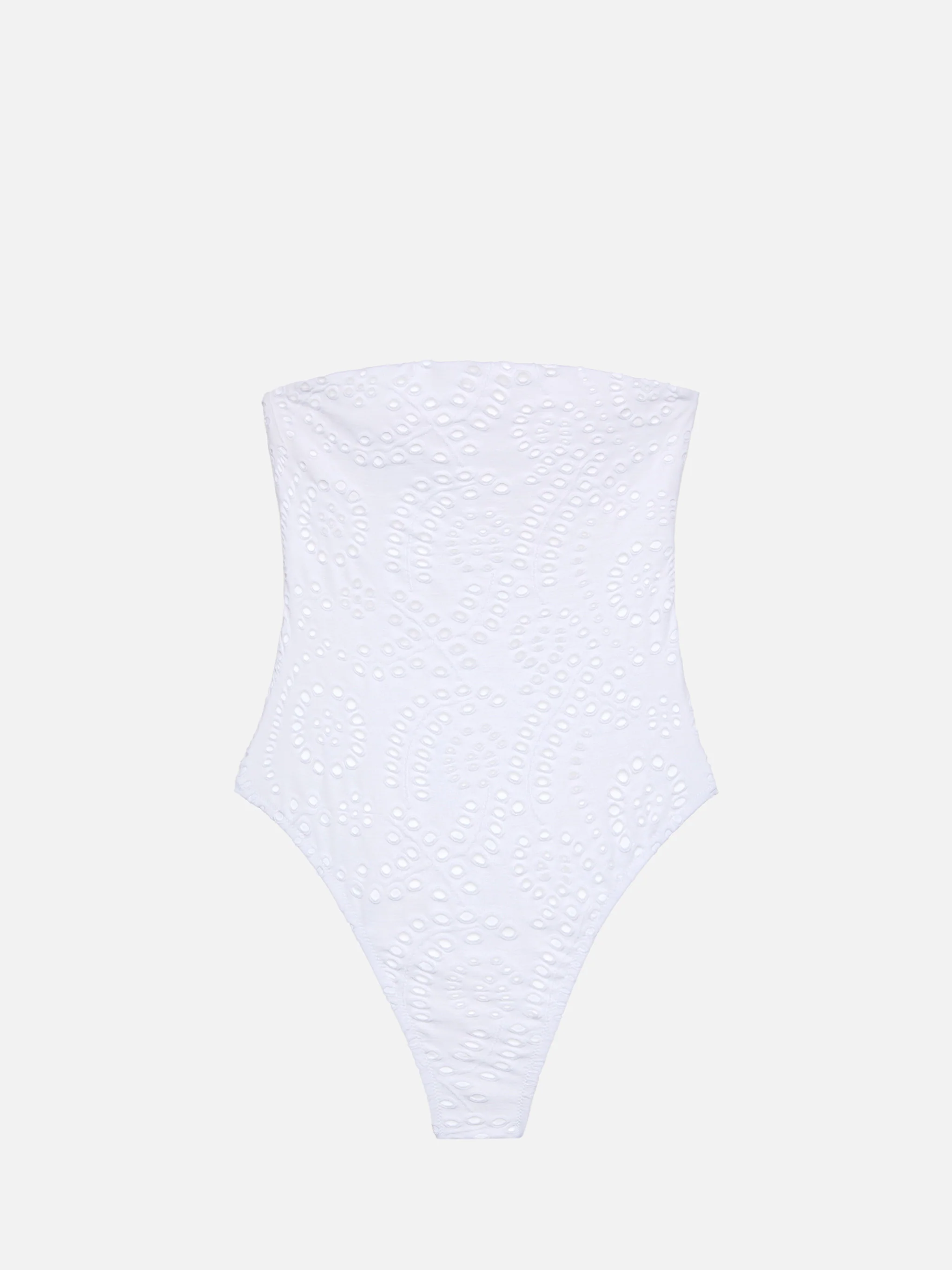 Kayla white sangallo lace one-piece swimsuit