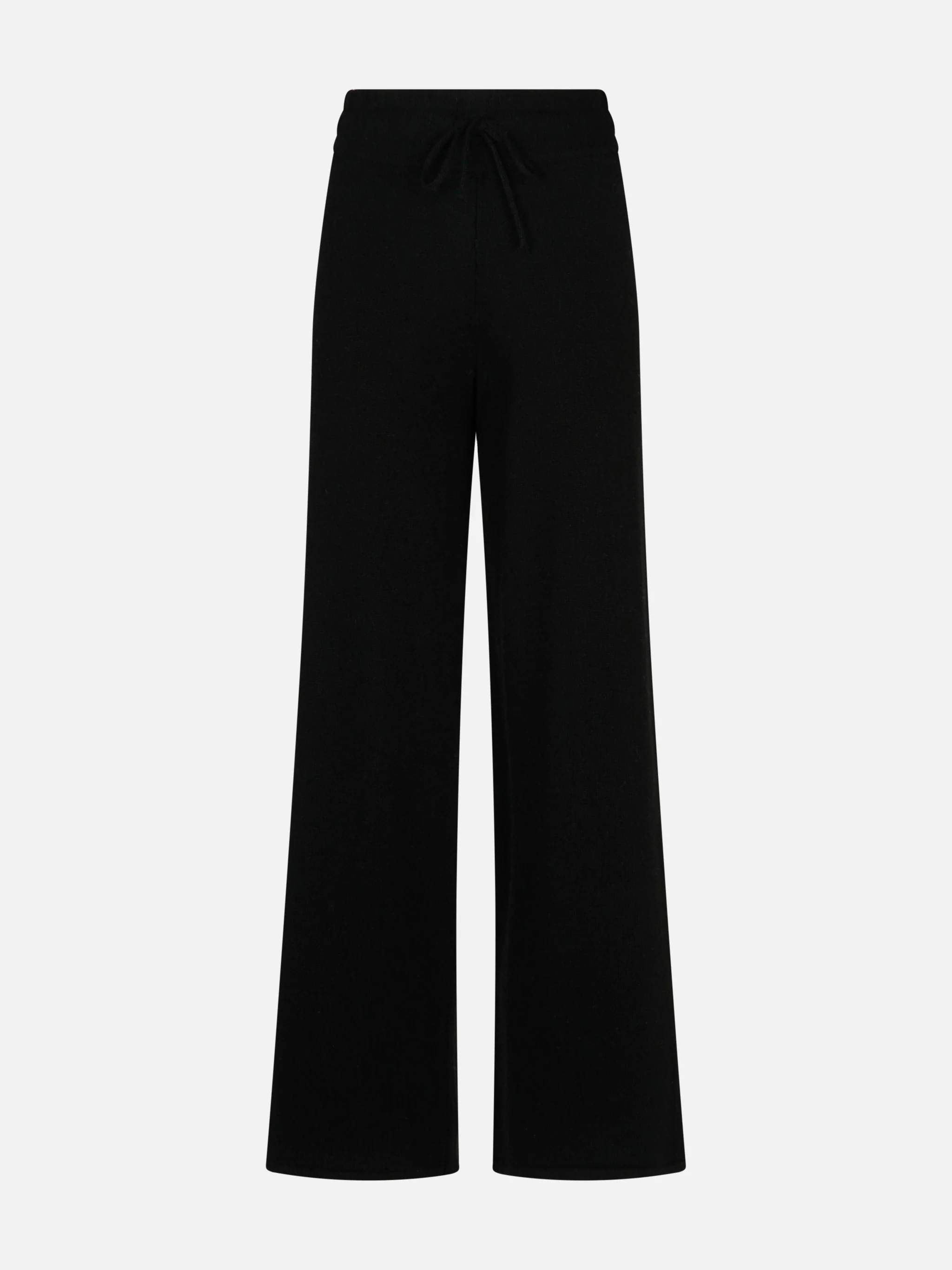 Knitted black palazzo pants Savine - Image 4