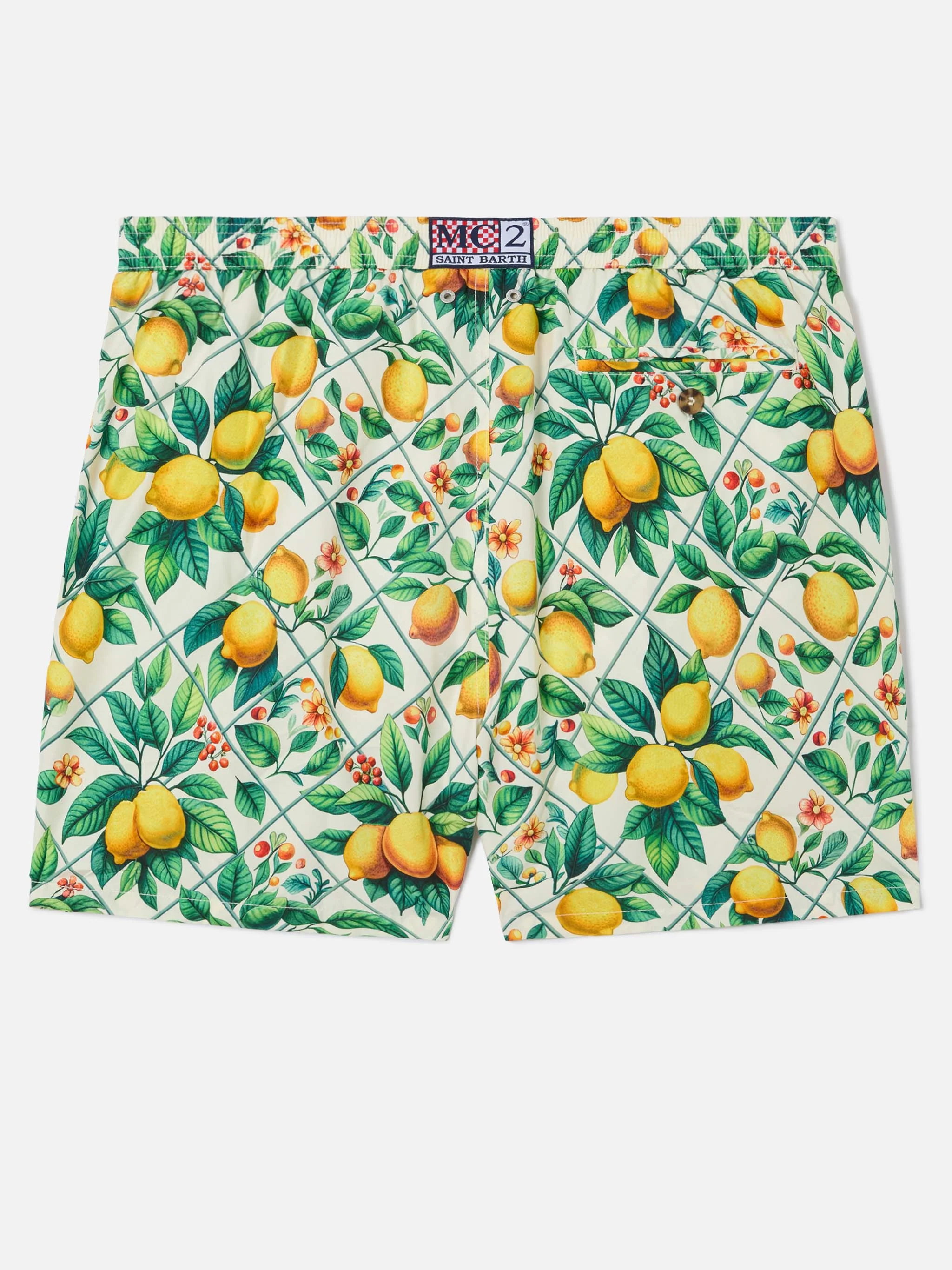 Lighting 70 swim shorts with lemon majolica print - Image 2