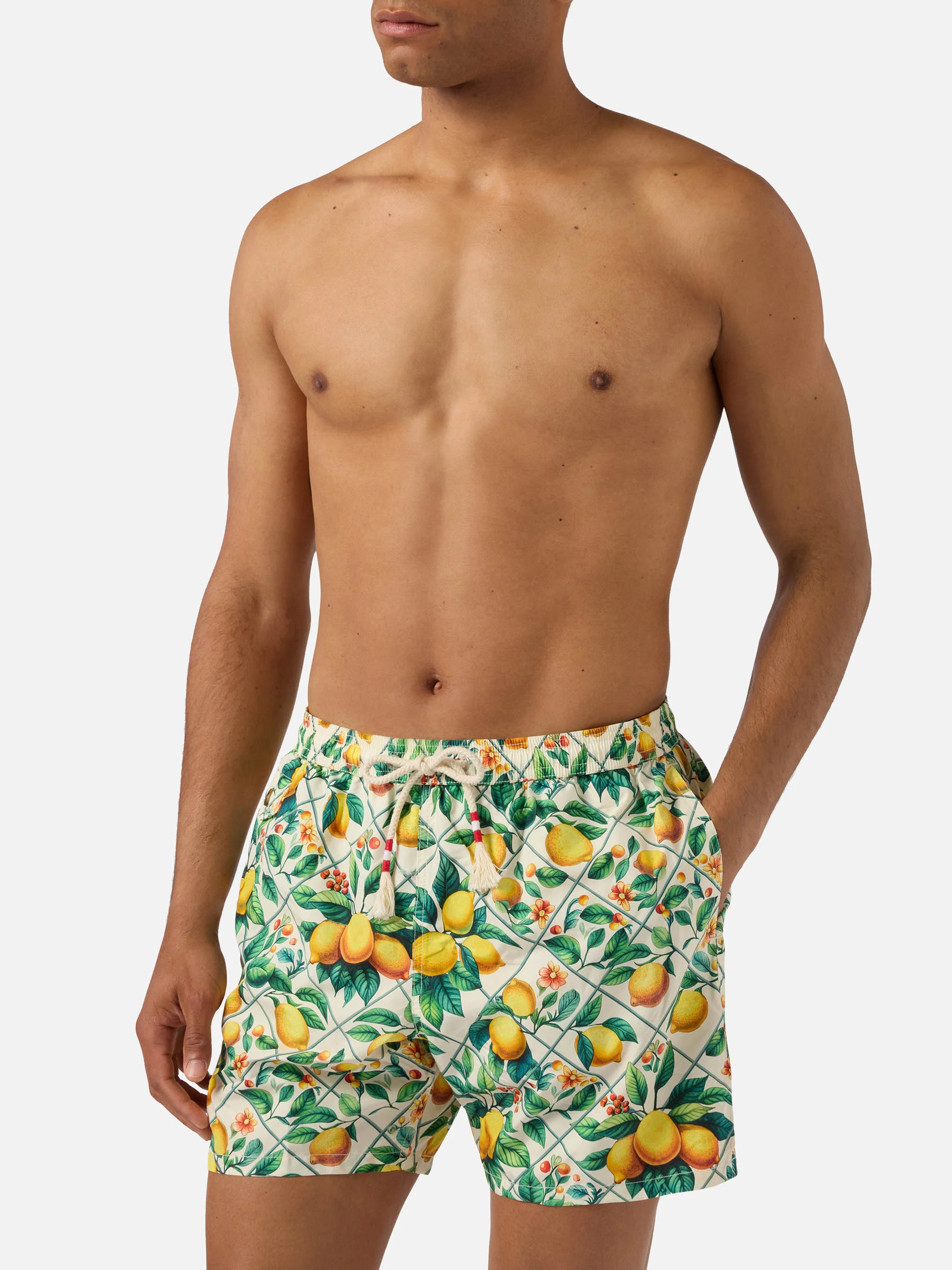 Lighting 70 swim shorts with lemon majolica print - Image 3