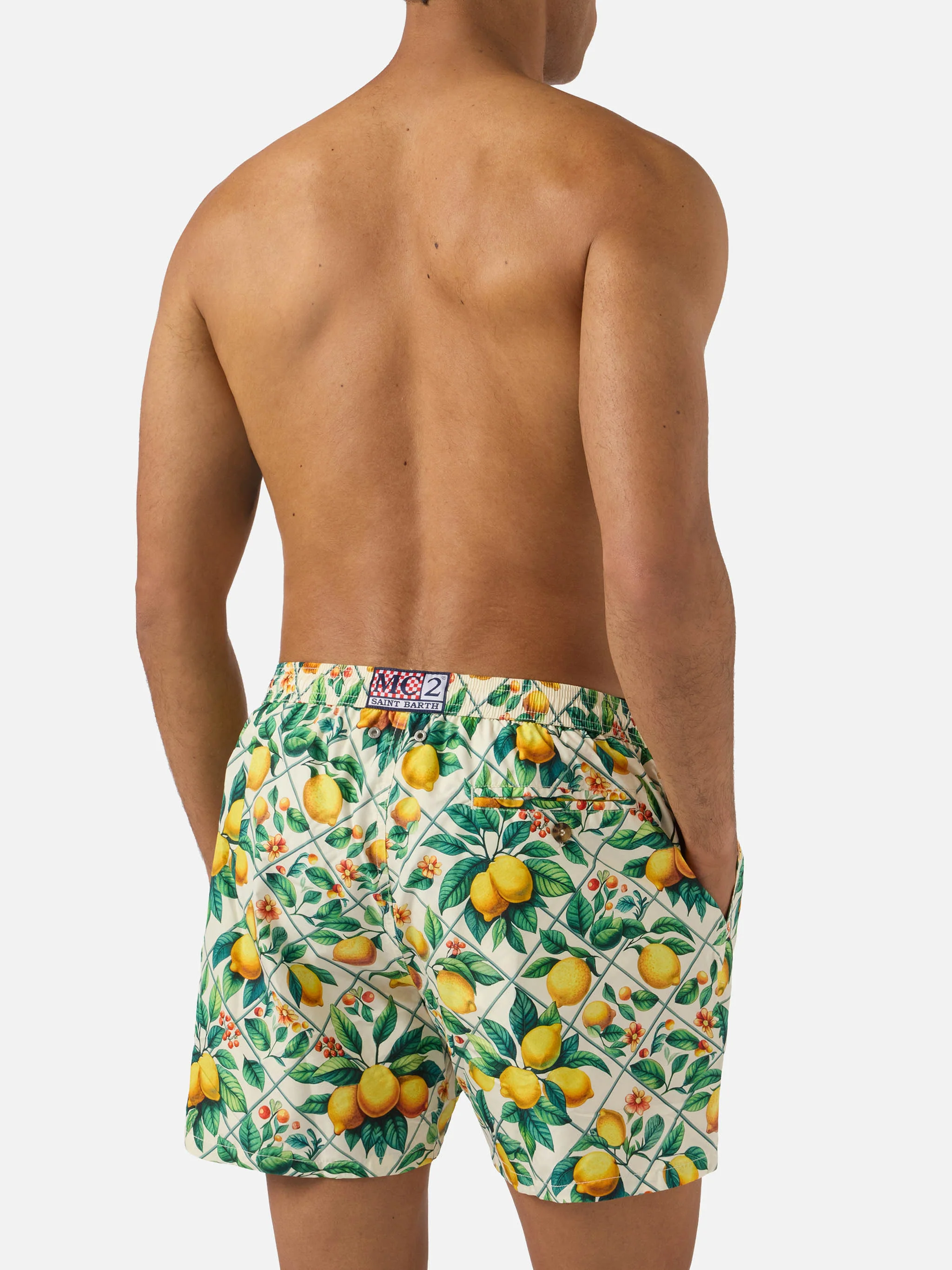 Lighting 70 swim shorts with lemon majolica print - Image 5