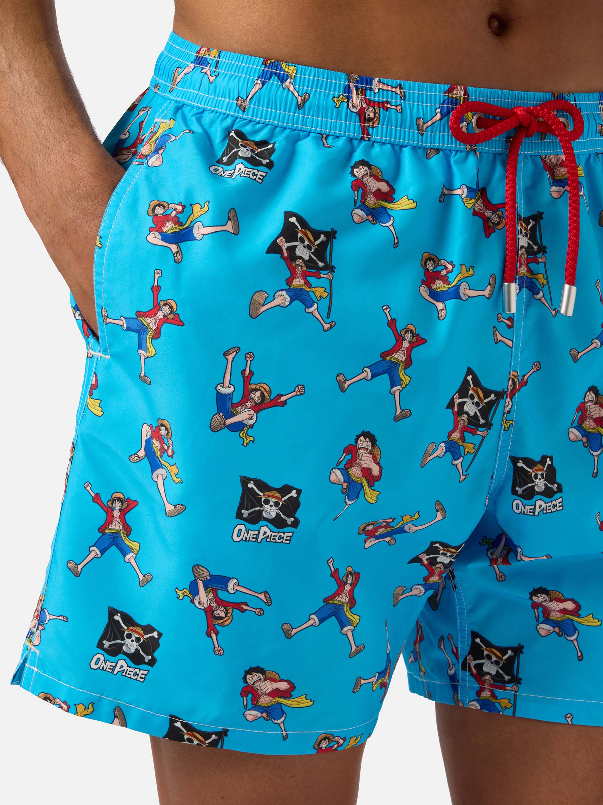Lighting swim shorts with One Piece all-over print | Special Edition - Image 2
