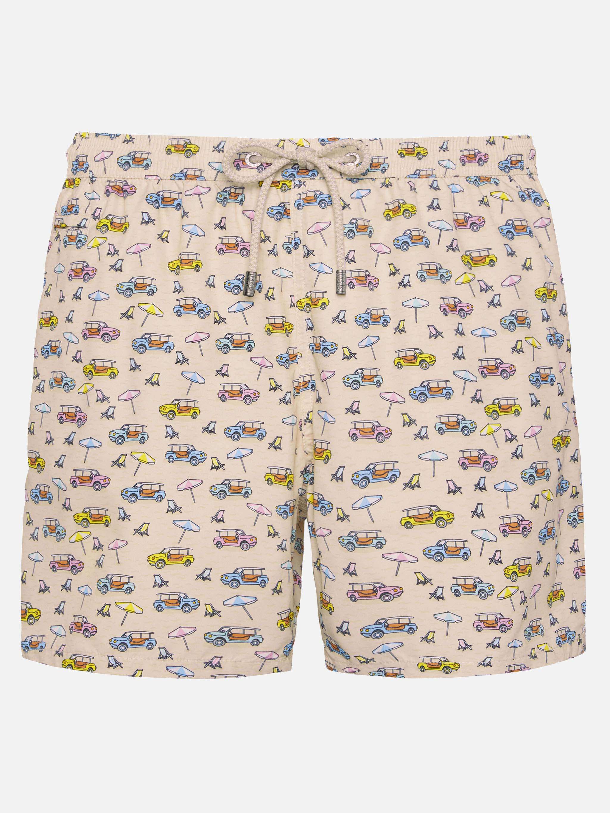Lightweight fabric swim shorts Lighting with dune buggy print | FIAT SPECIAL EDITION