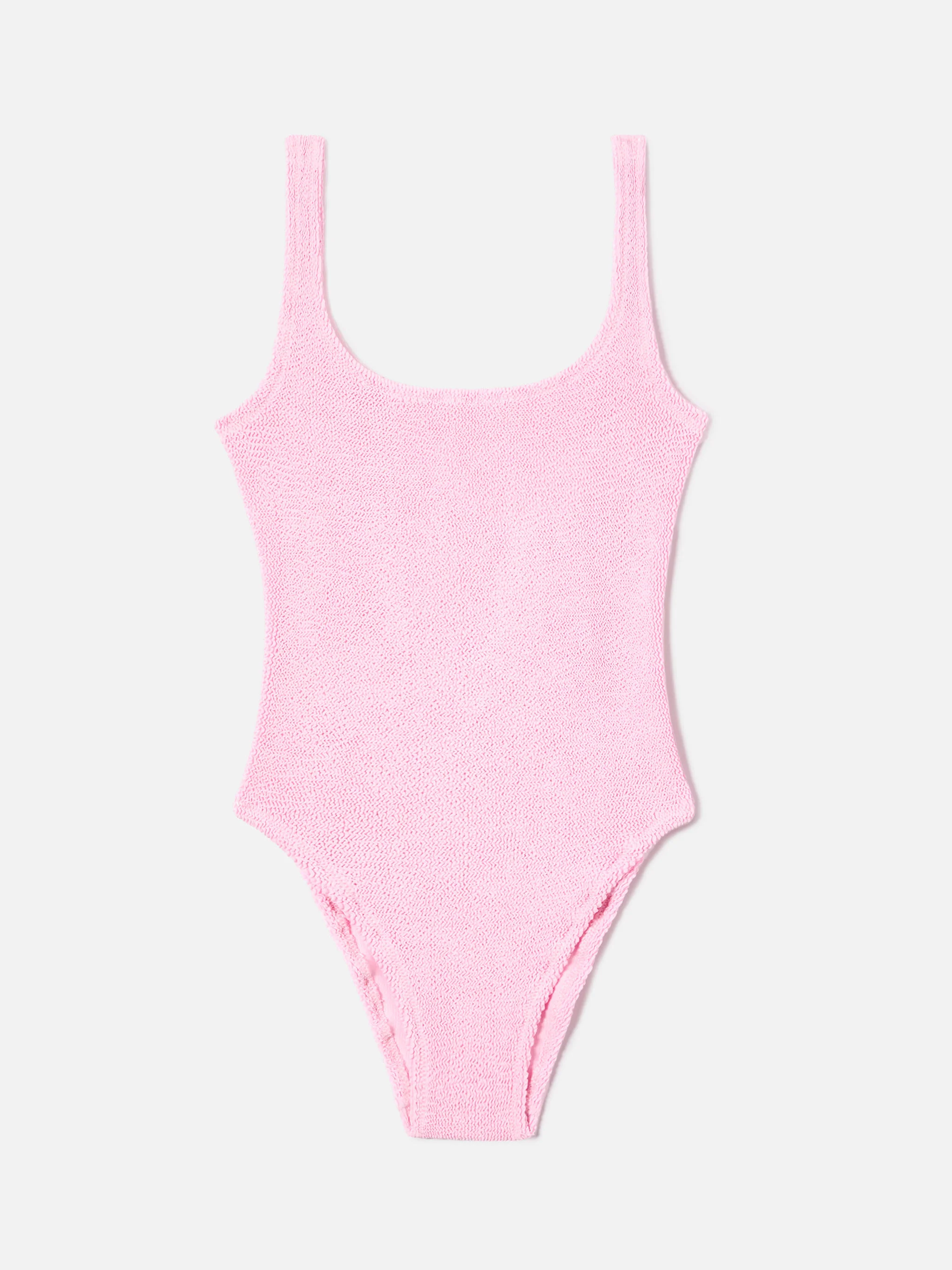 Lora one-piece swimsuit in pink crinkle