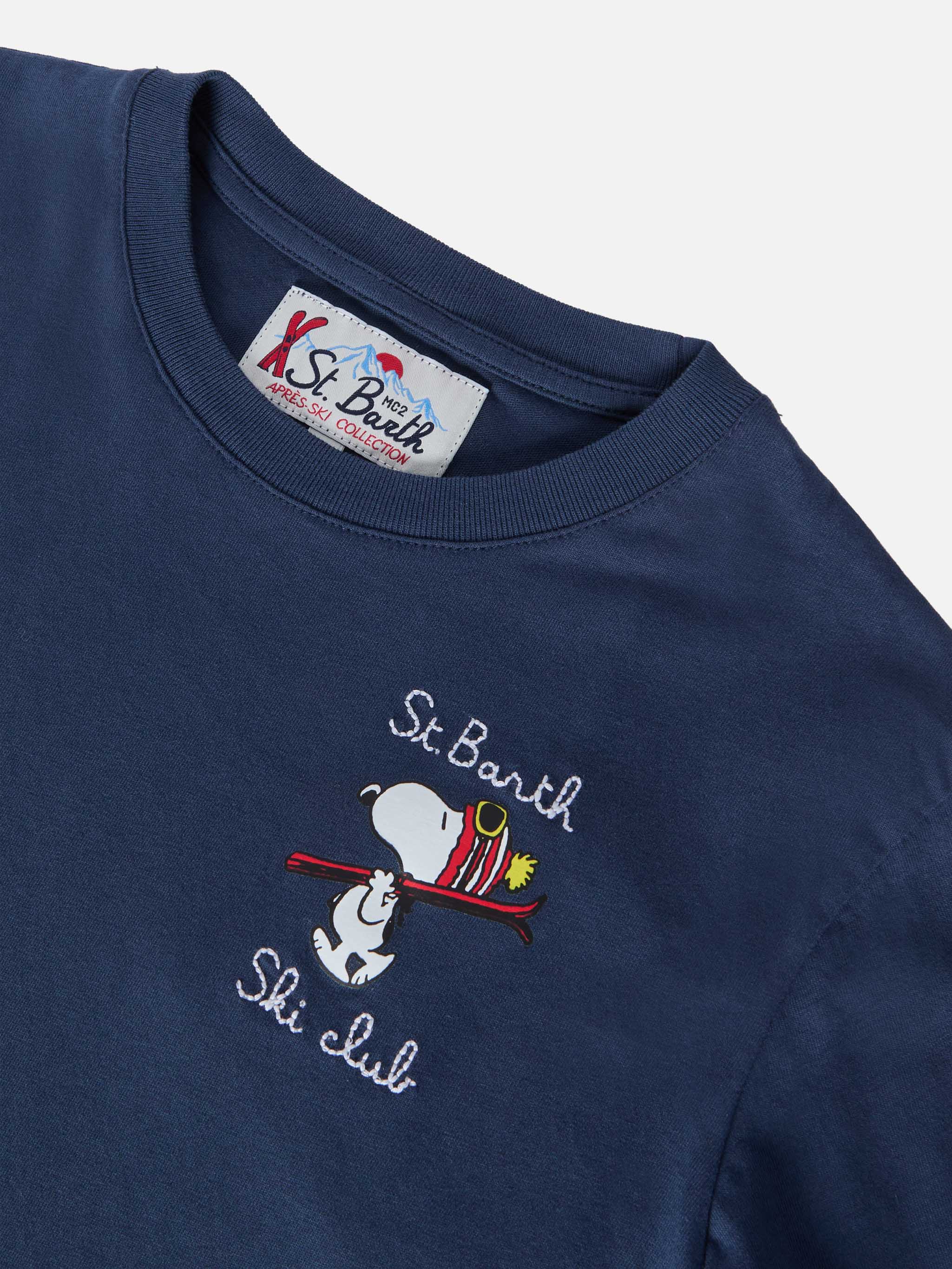 Luton Jr Warm blue t-shirt Snoopy print | Special edition - Image 3