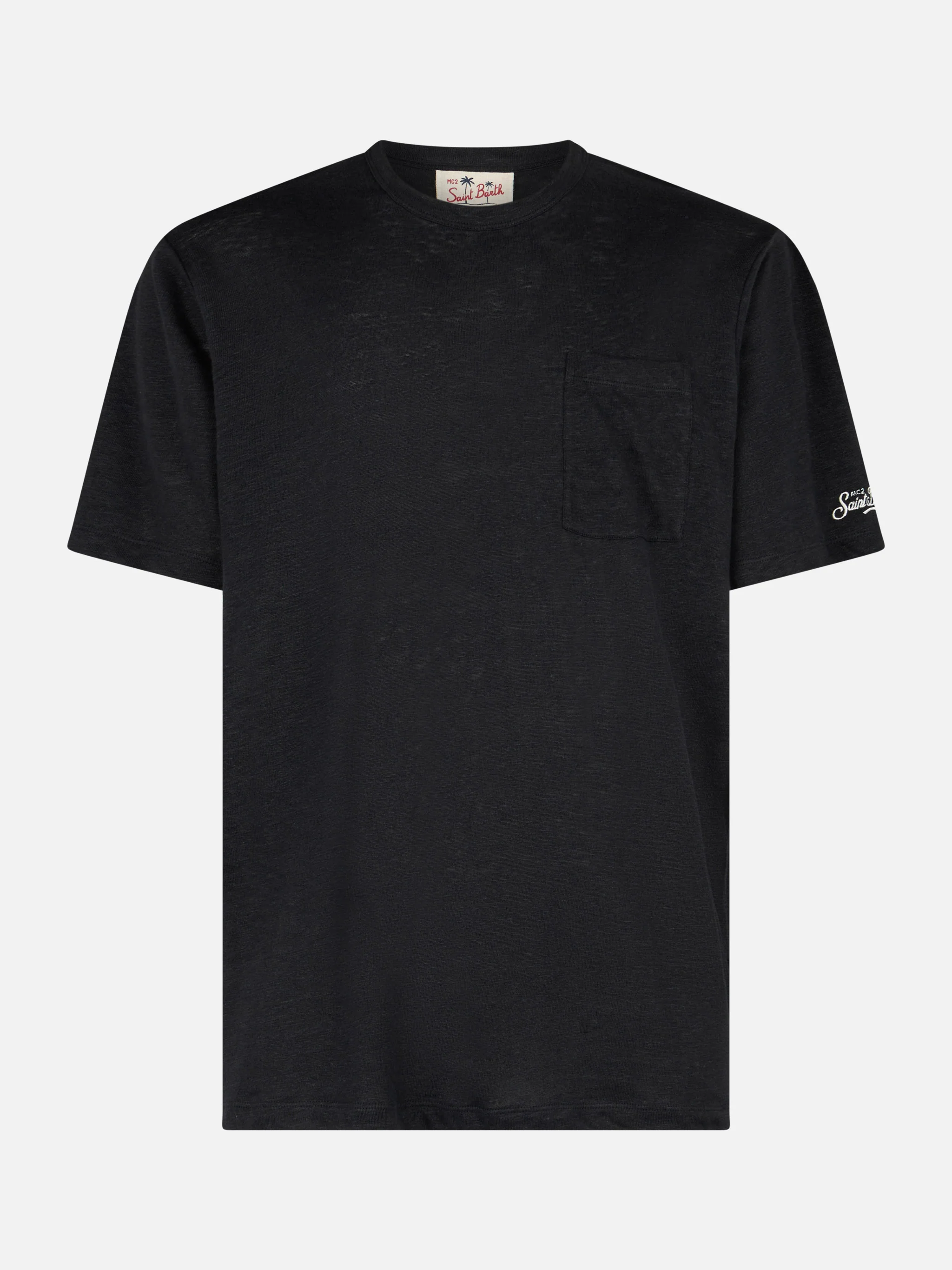 Ecstasea black linen jersey t-shirt