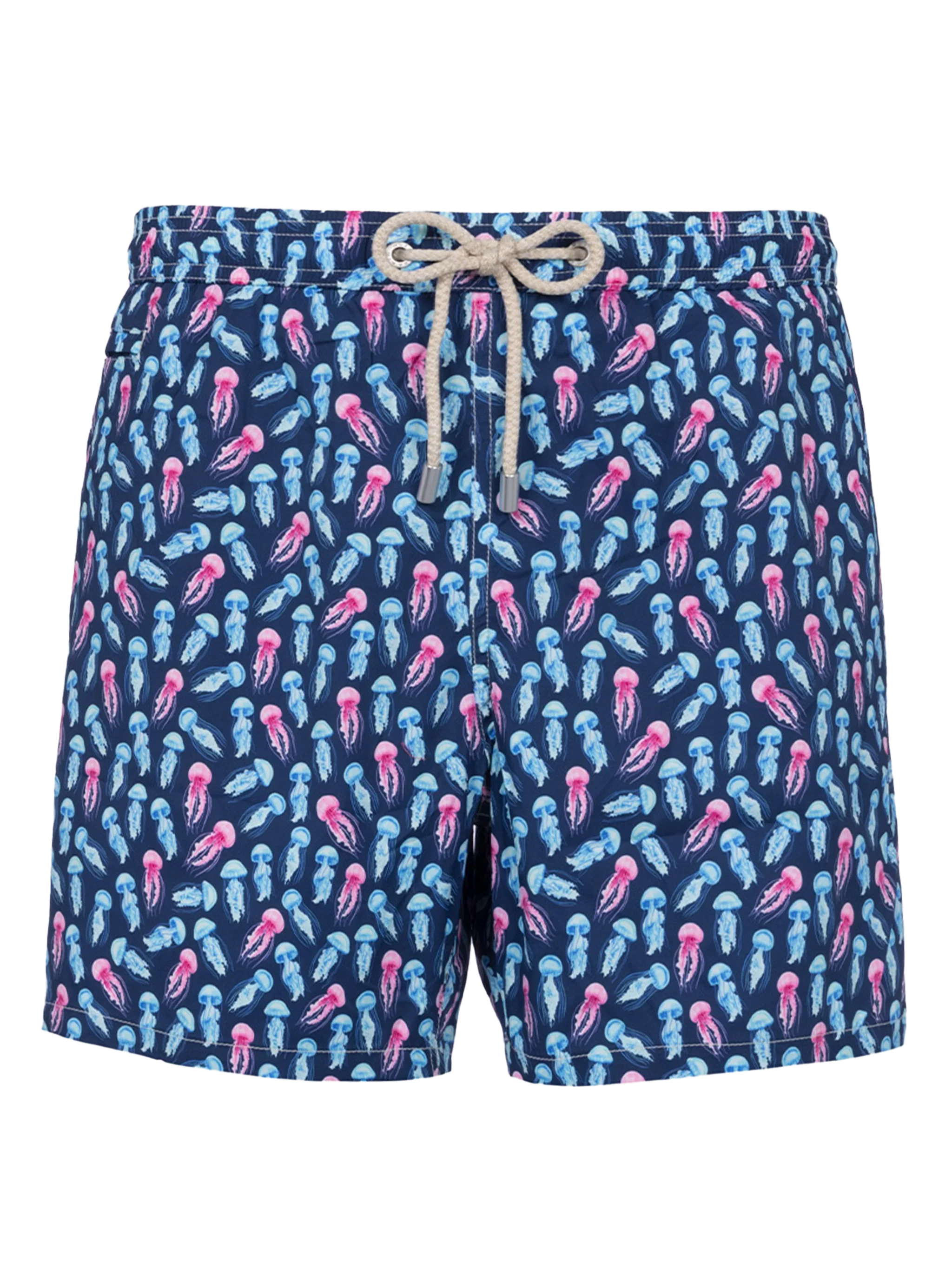 Comfort Light classic stretch swim shorts with jellyfishes print