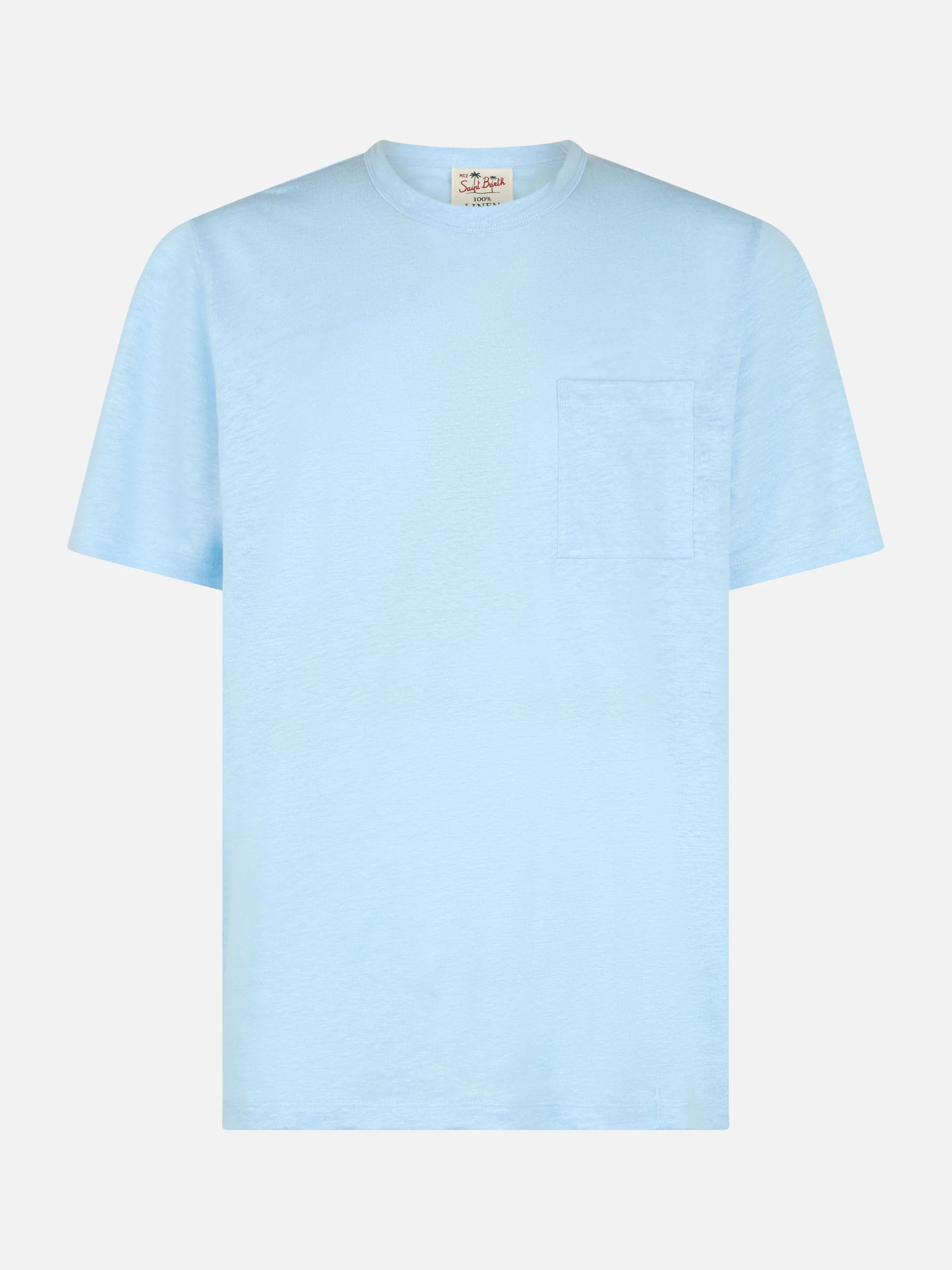 Ecstasea light blue linen jersey t-shirt