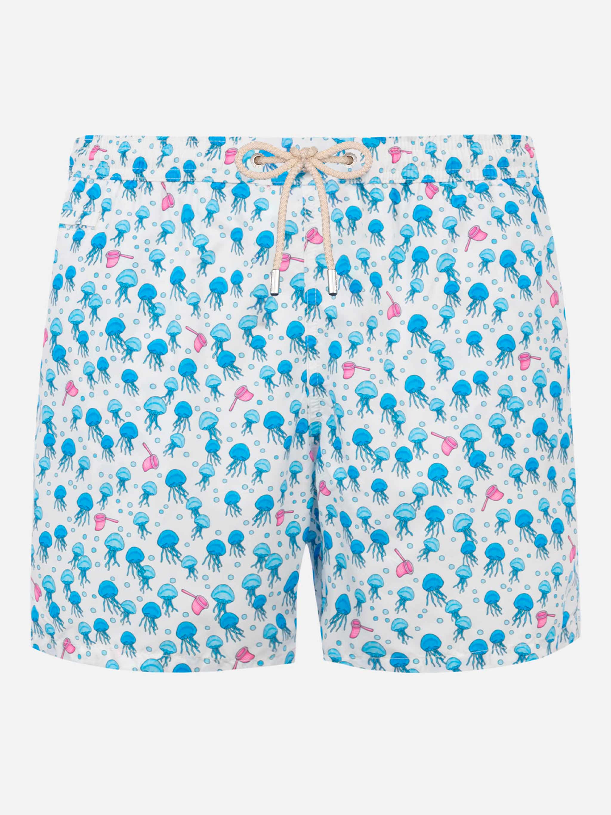 Lighting jellyfish print swim shorts