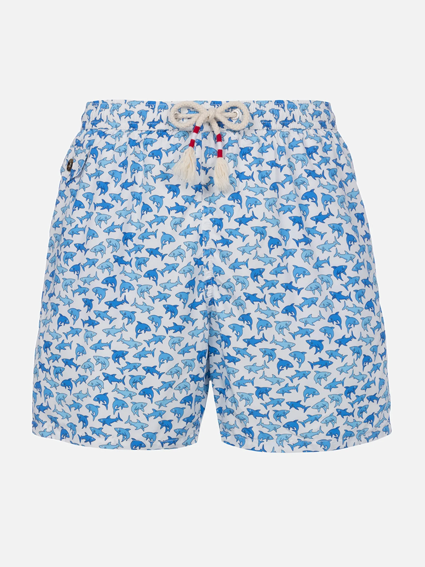 Lighting sharks print swim shorts