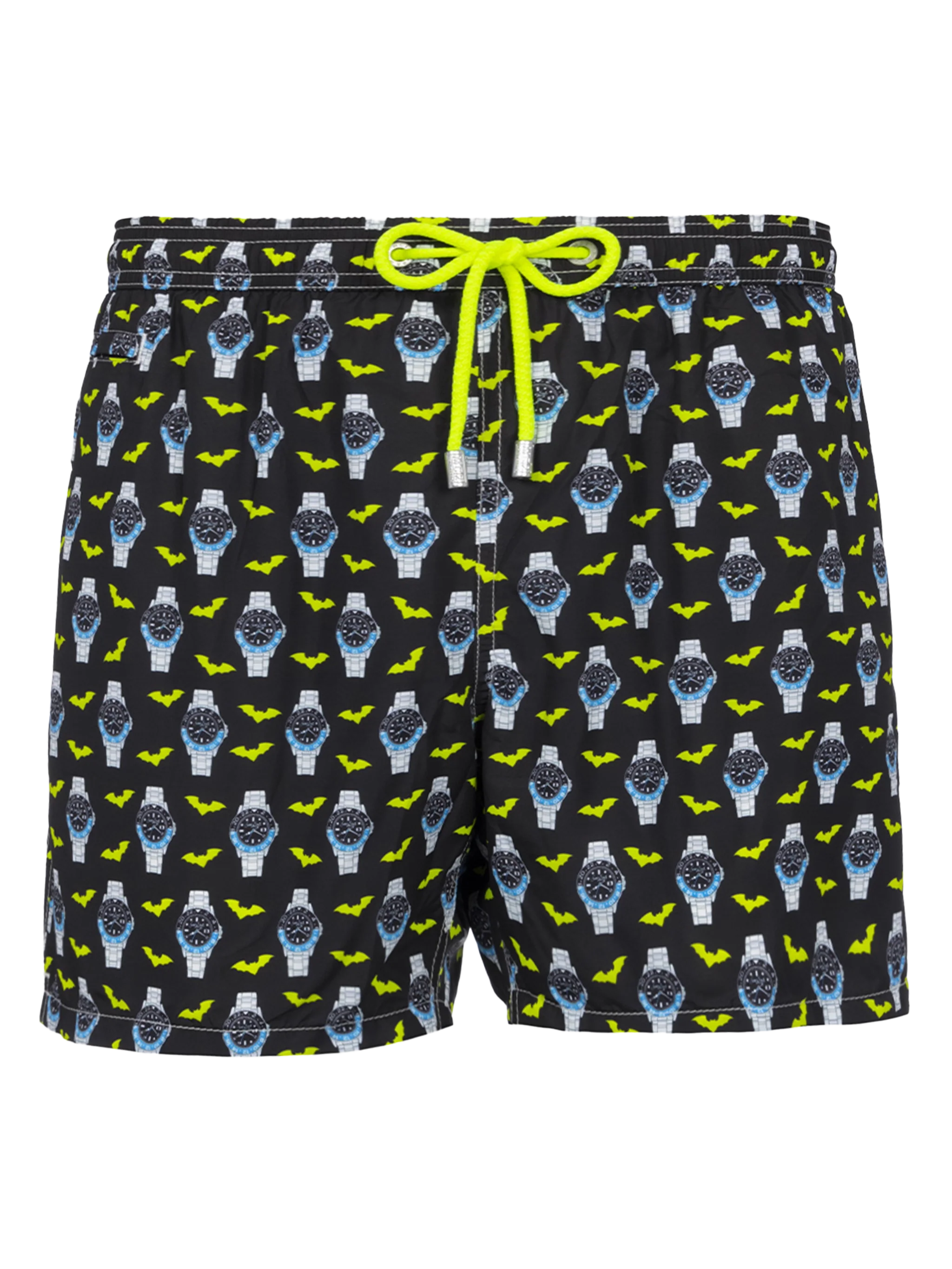 Lighting Micro Fantasy black watches print swim shorts