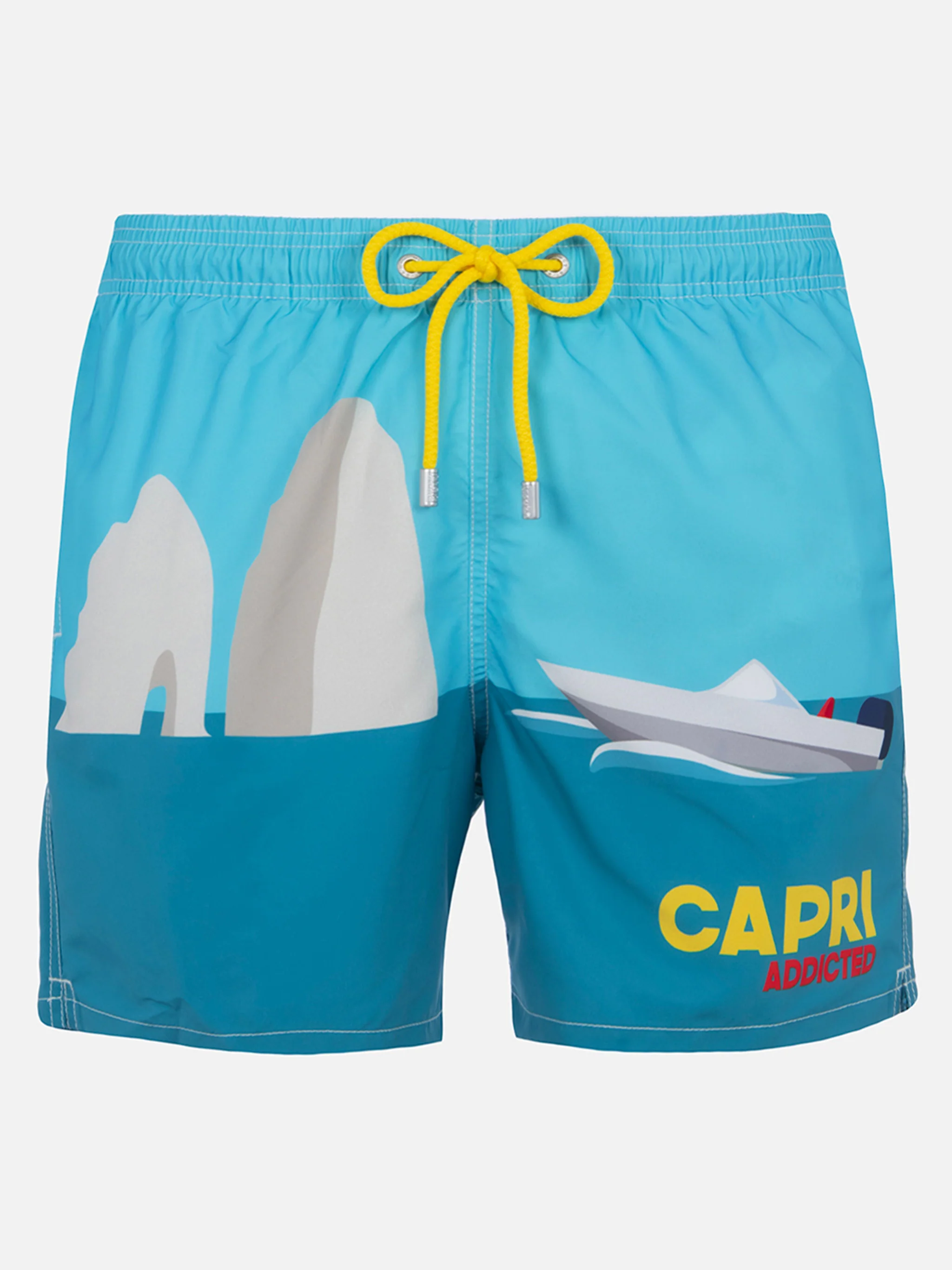 Gustavia multicolor Capri placed print swim shorts