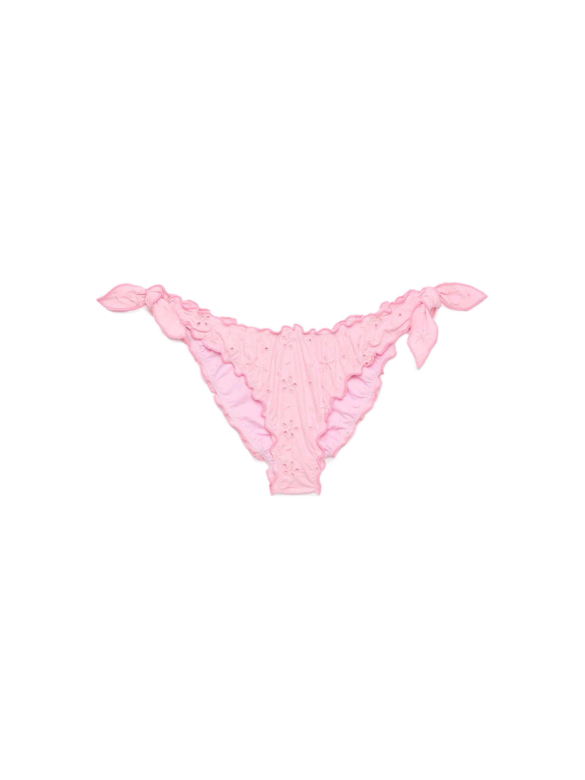 Moon pink Sangallo lace classic swim briefs