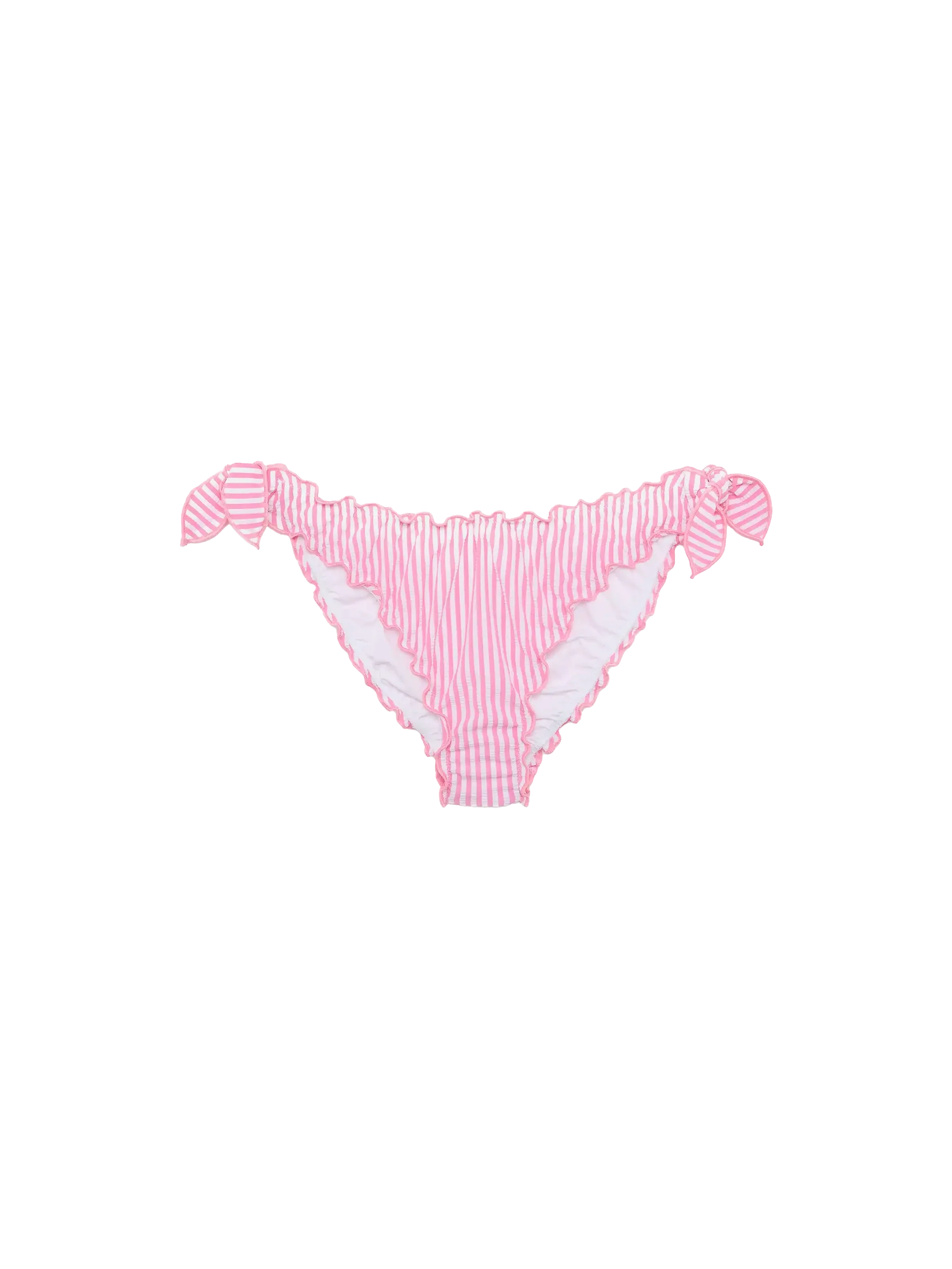 Moon seersucker classic swim briefs with striped print