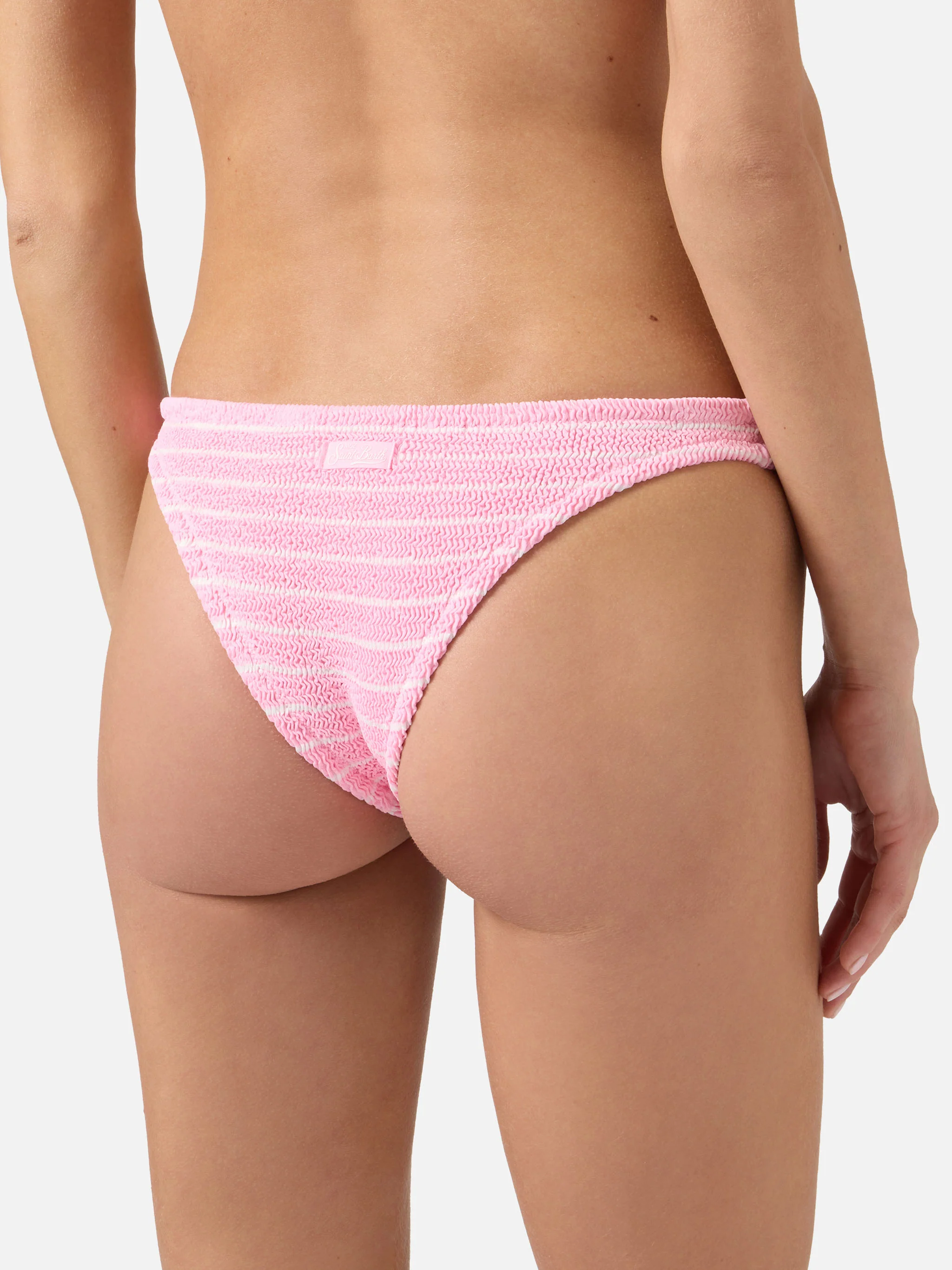 Naima Naomi pink striped crinkle bikini - Image 5