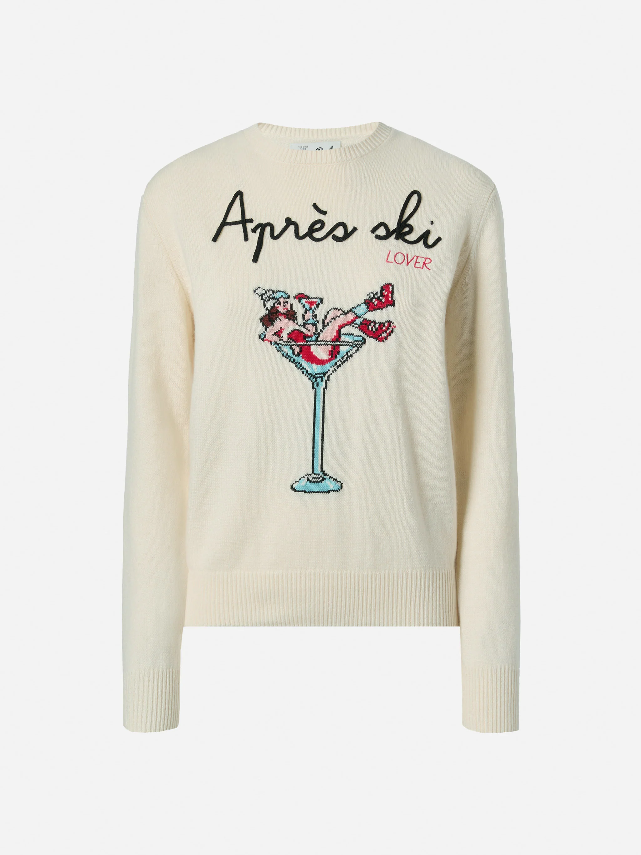 New Queen crewneck with Apres ski embroidery and jacquard - Image 5