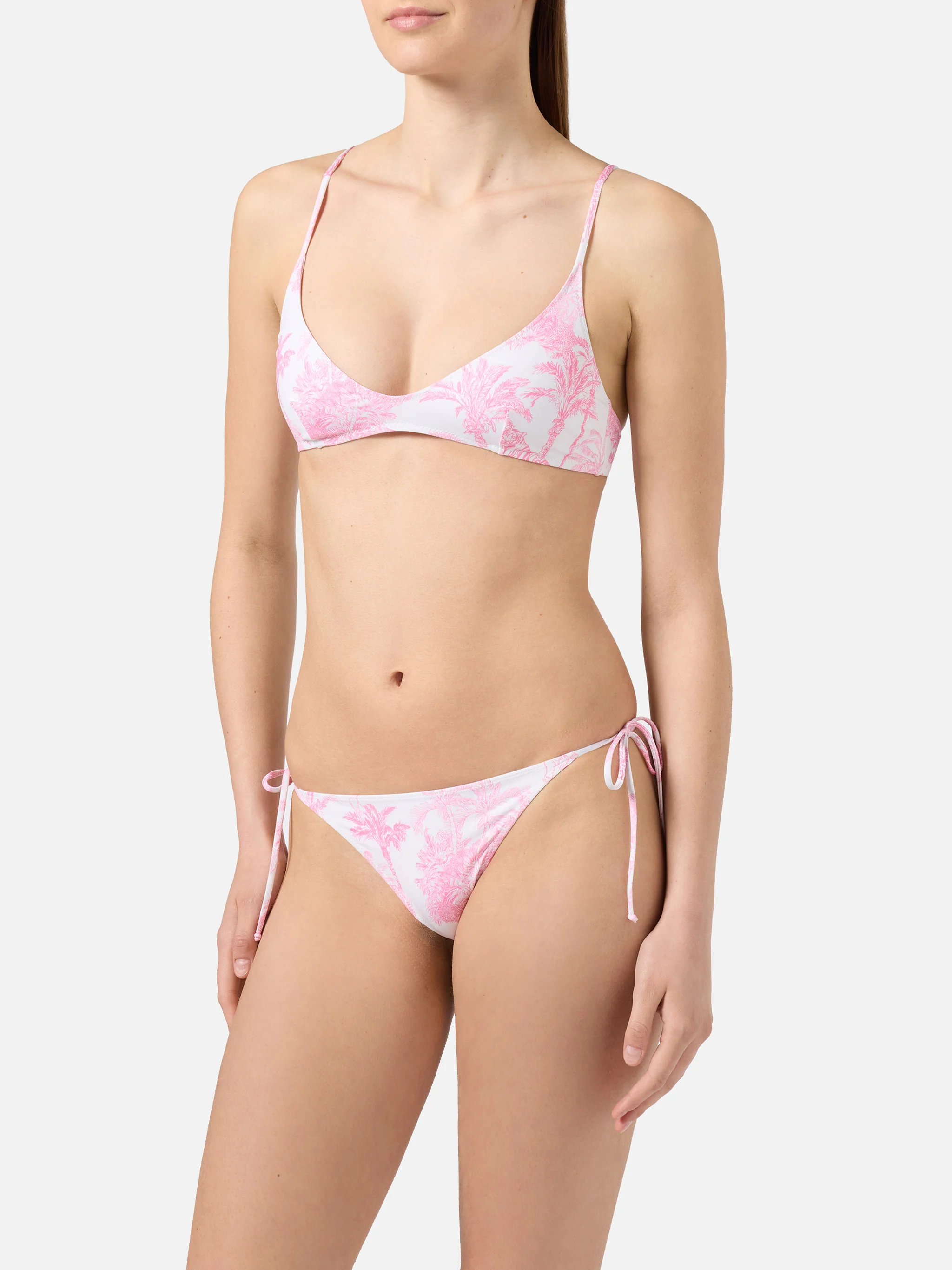 Paloma Marielle pink toile de jouy bikini - Image 2
