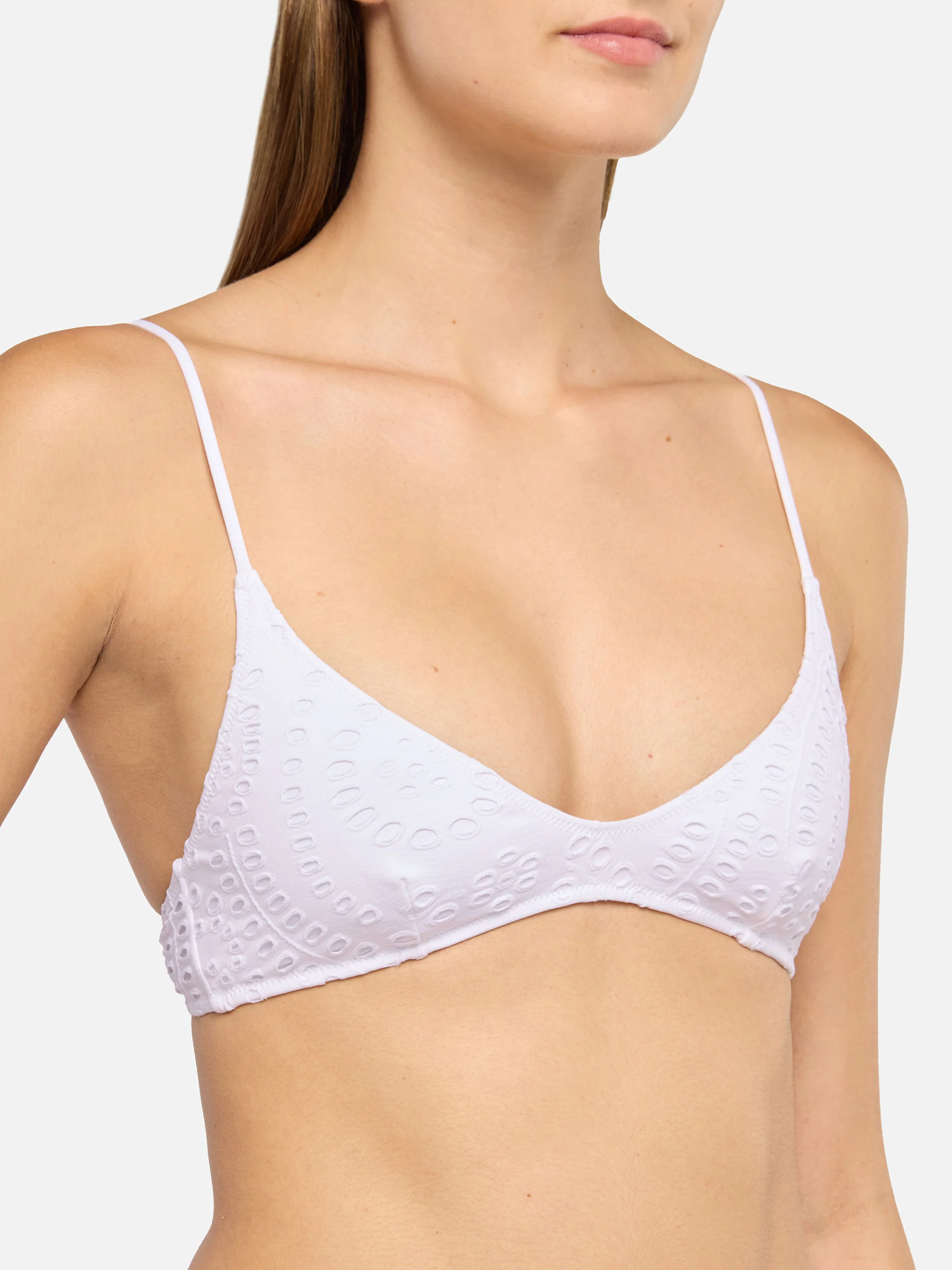 Paloma white Sangallo lace scoop bralette - Image 2