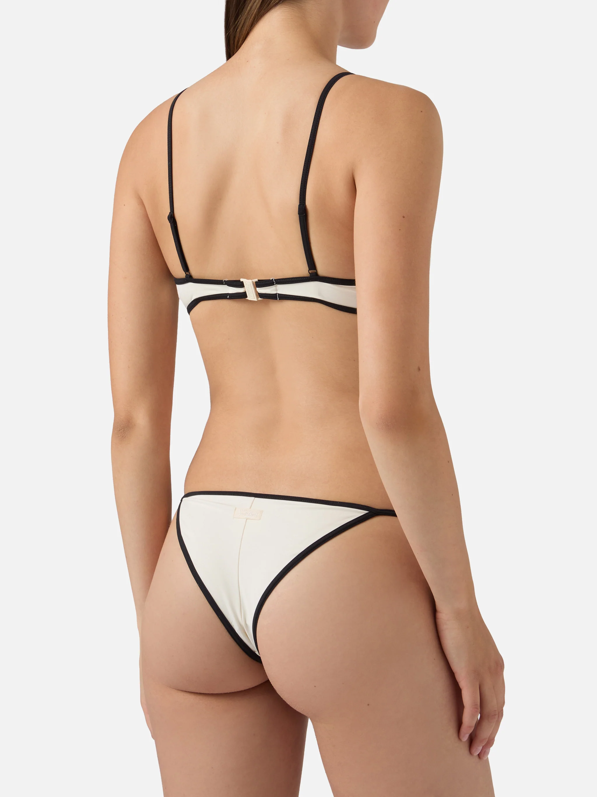 Paloma Zephire String cream bikini with contrast trims - Image 5
